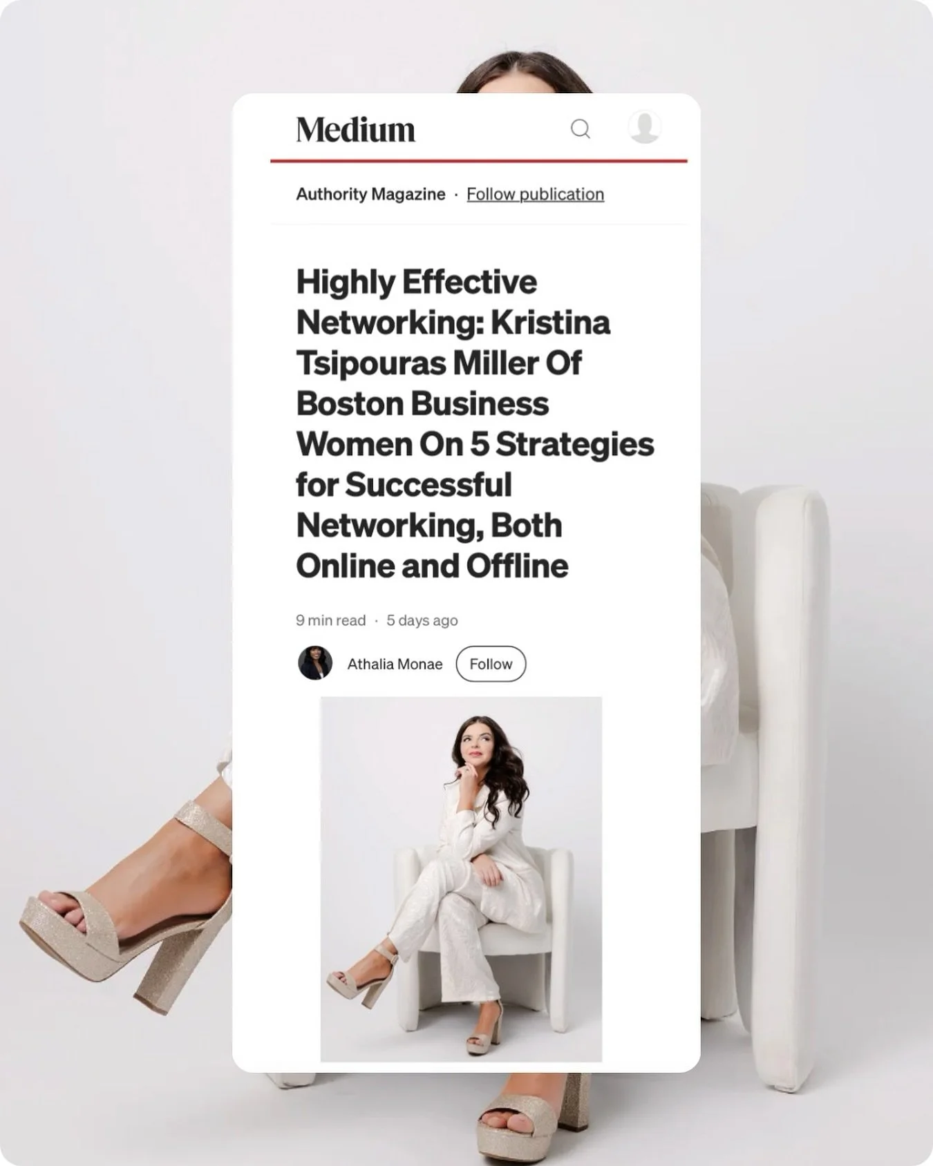 @kristinamillerxoxo was recently interviewed by Authority Magazine to discuss successfully networking strategies. As the founder of @bostonbusinesswomen, this opportunity aligned perfectly with Kristina&rsquo;s expertise and her mission to help women