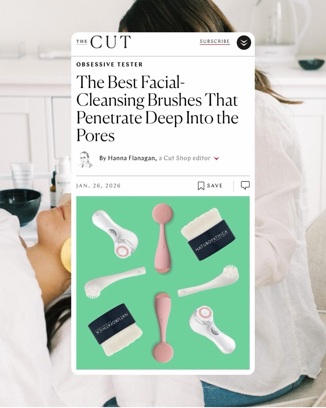 Another great expert feature for Michelle Ventresca, founder of @livebyskin 👏✨

Michelle shared her expertise with @thecut on the pros and cons of facial-cleansing brushes, including how overuse can disrupt the skin barrier and why proper cleaning i