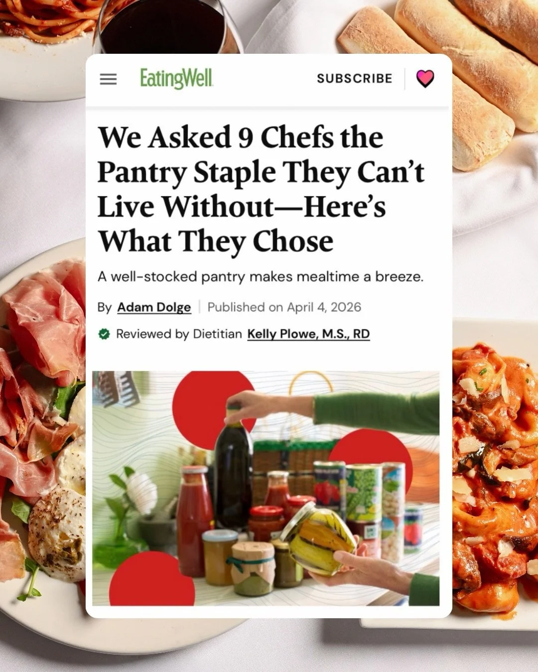 Chef Angelo Caruso of @angeloristorante was featured in @eatingwell, where he shared why cannellini beans are one of his go-to pantry staples. 

Features in high-authority outlets like EatingWell do more than build brand awareness, they also strength