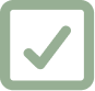 A checkmark inside a square box.
