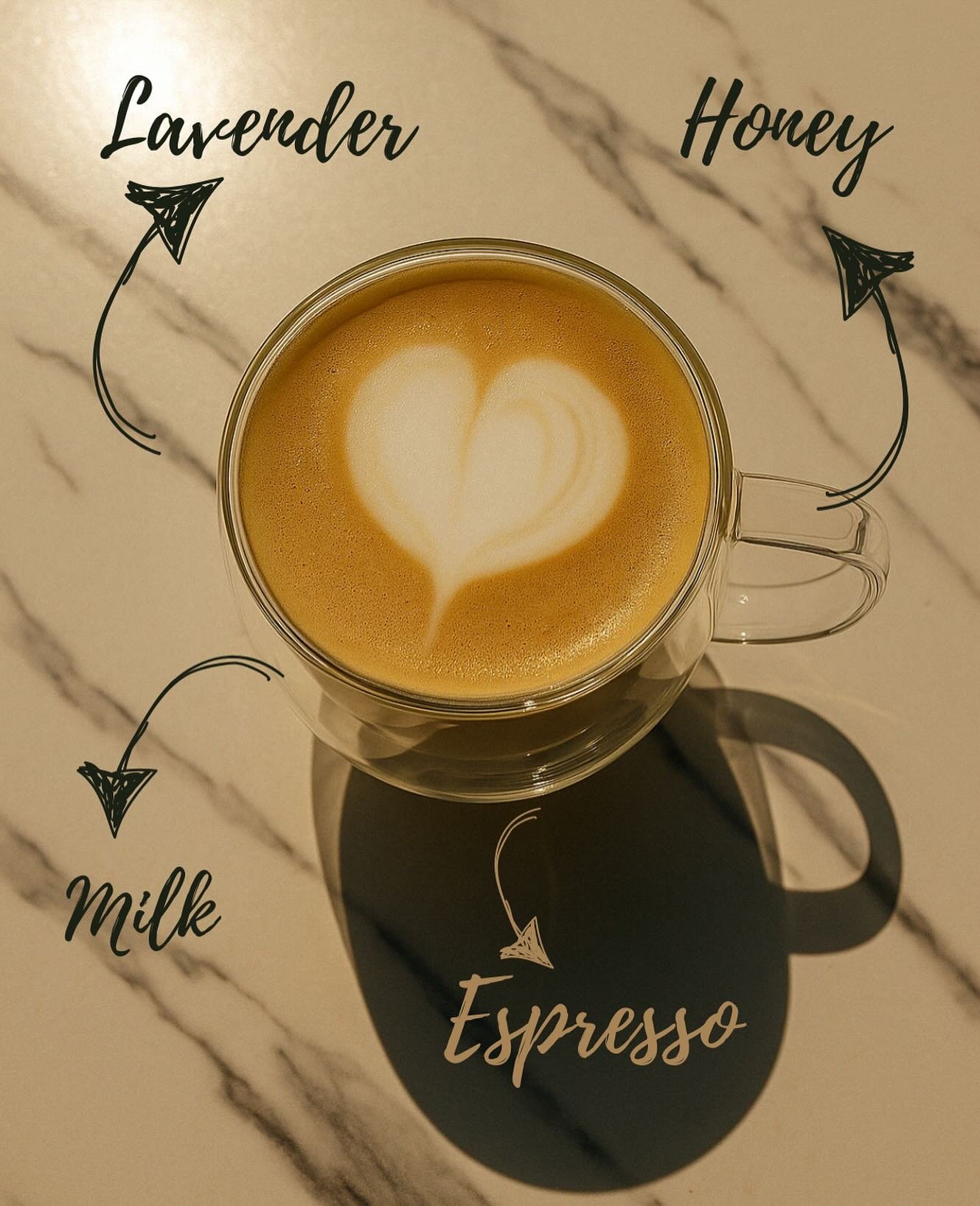 Start off your rainy morning right today at Cortado with our new Honey Lavender Latte!🍯 ☕️
&bull;
&bull;
#coffeelover #lavenderlatte #rducoffee #glenwoodcoffee #honeylatte #downtownraleigh