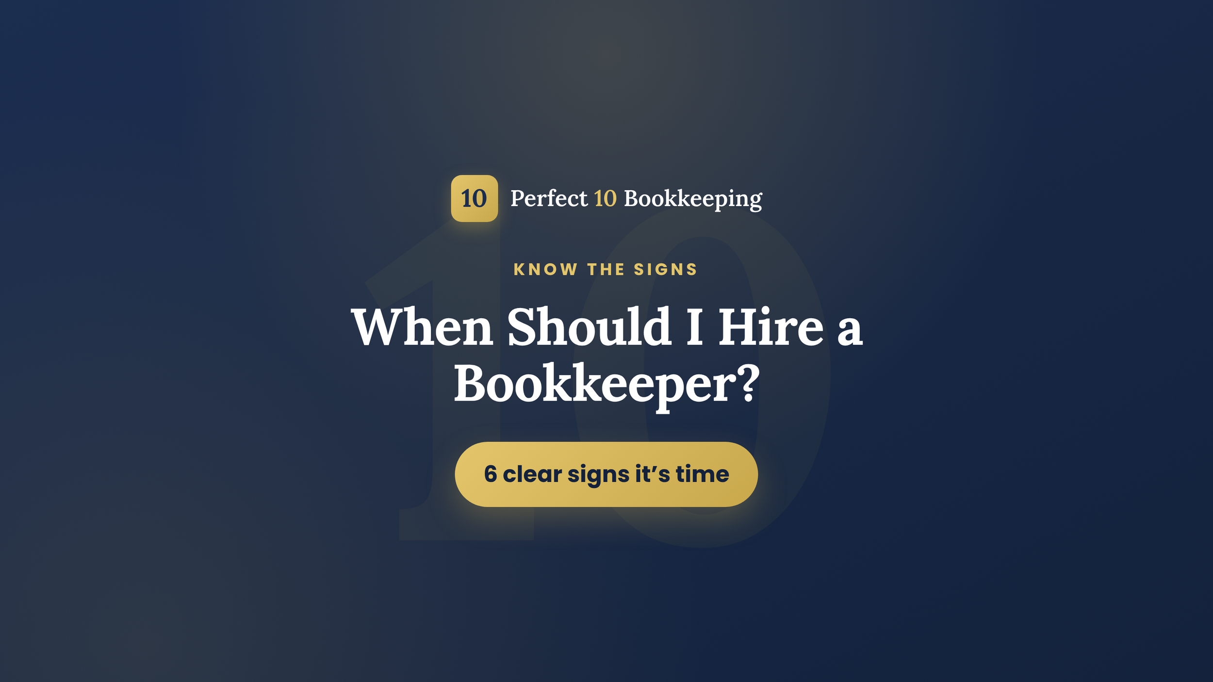 When Should I Hire a Bookkeeper for My Business?
