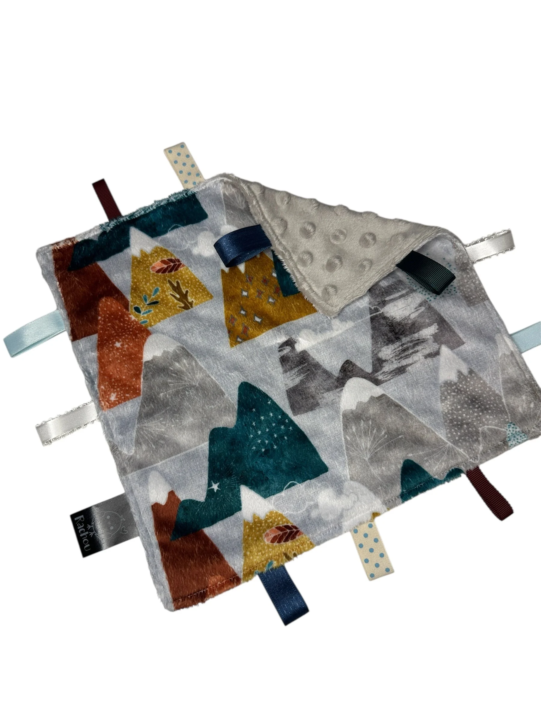 Doudou étiquettes Montagnes