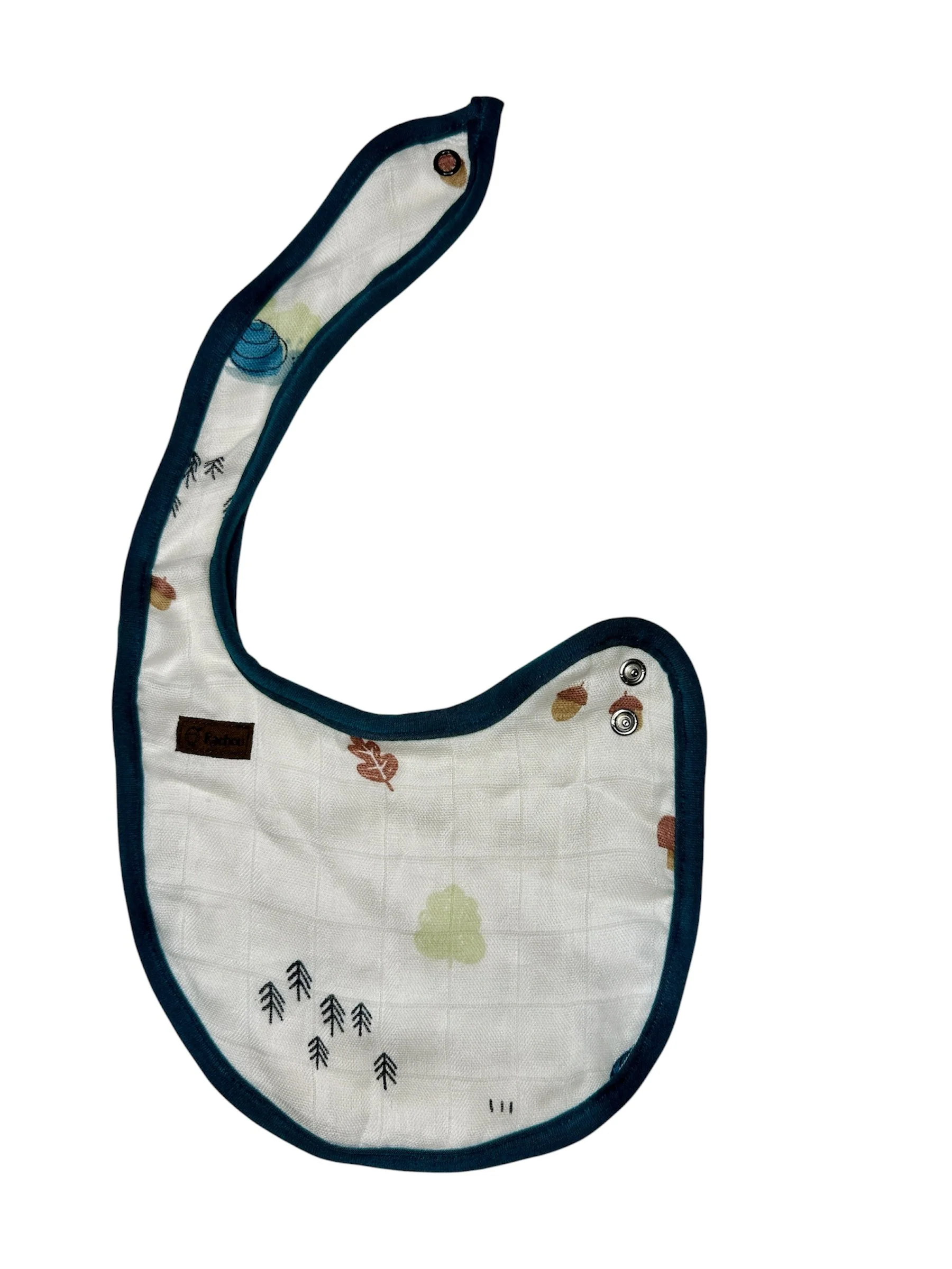 Bavoir en mousseline Escargot