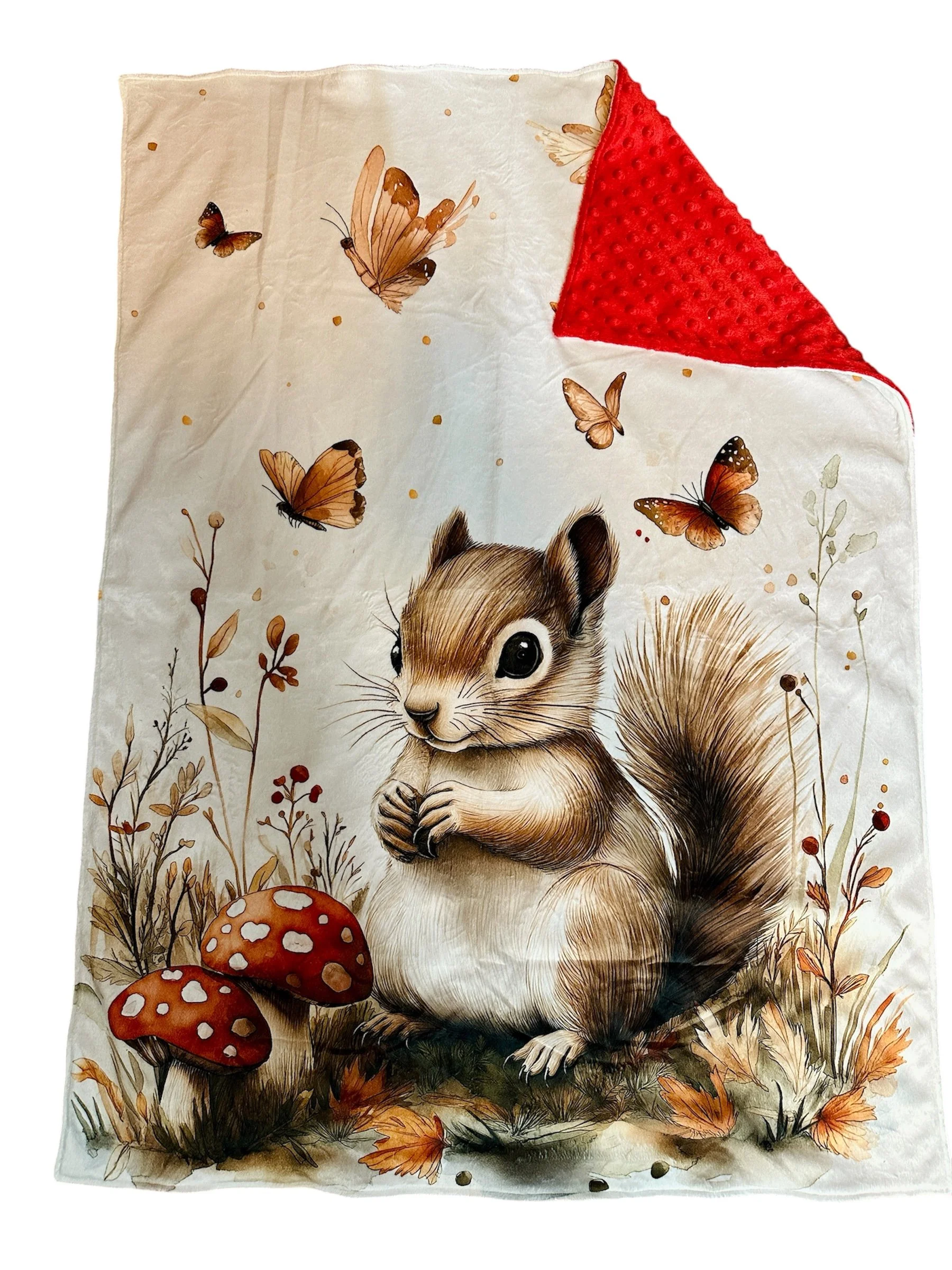 Doudou minky Gros écureuil