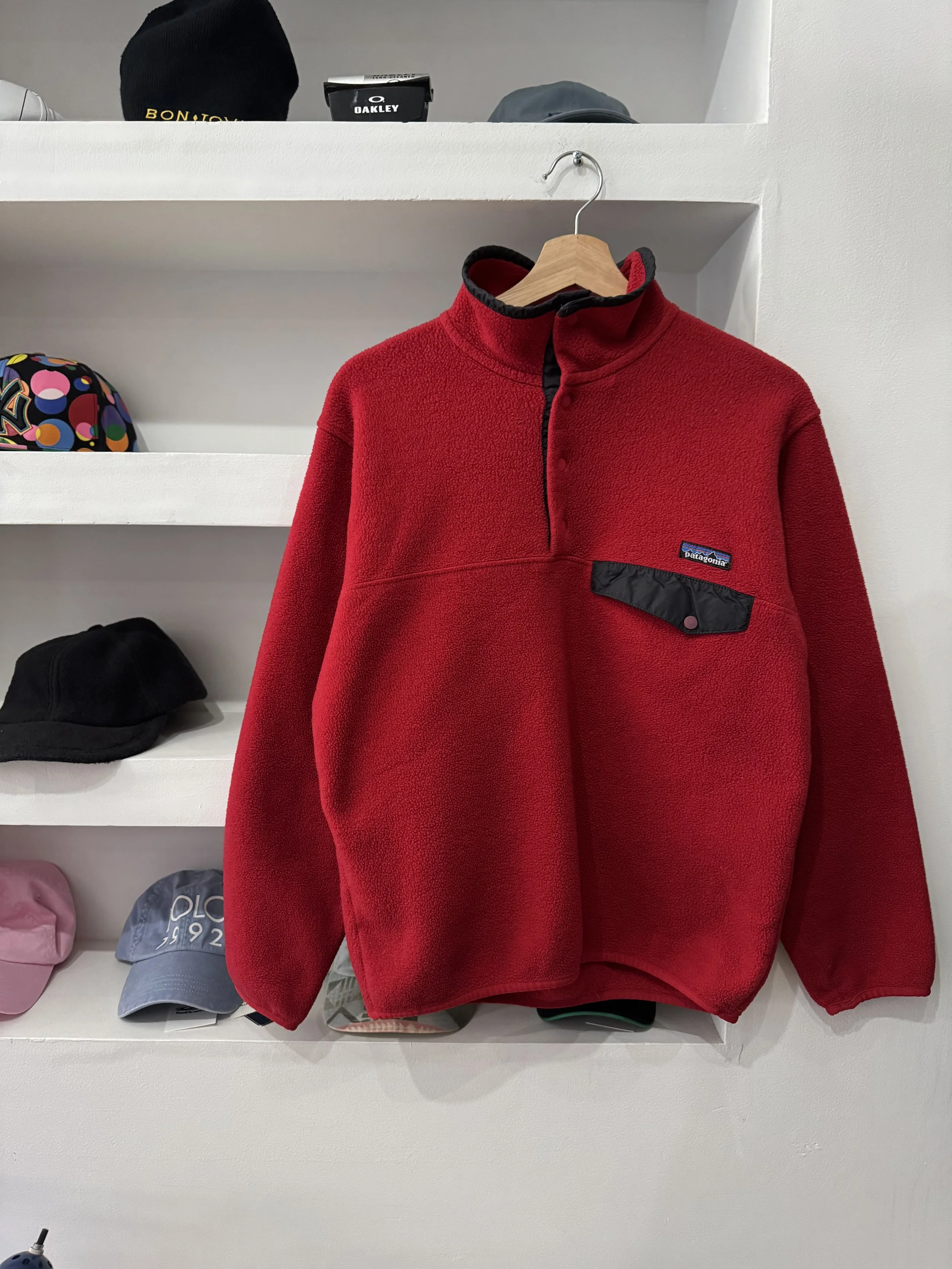 patagonia red synchilla fleece