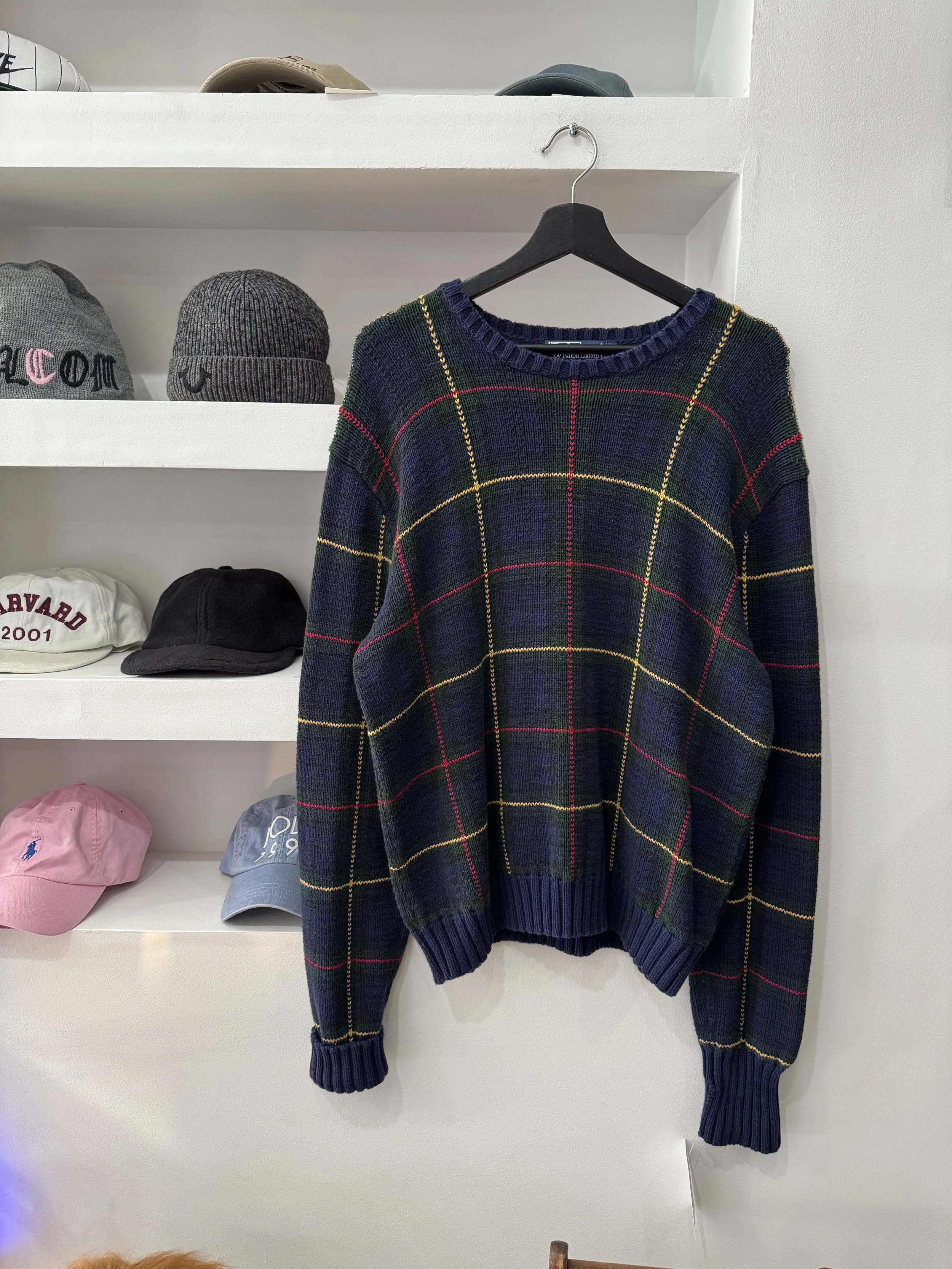 Polo Ralph Lauren Plaid Knit Sweater
