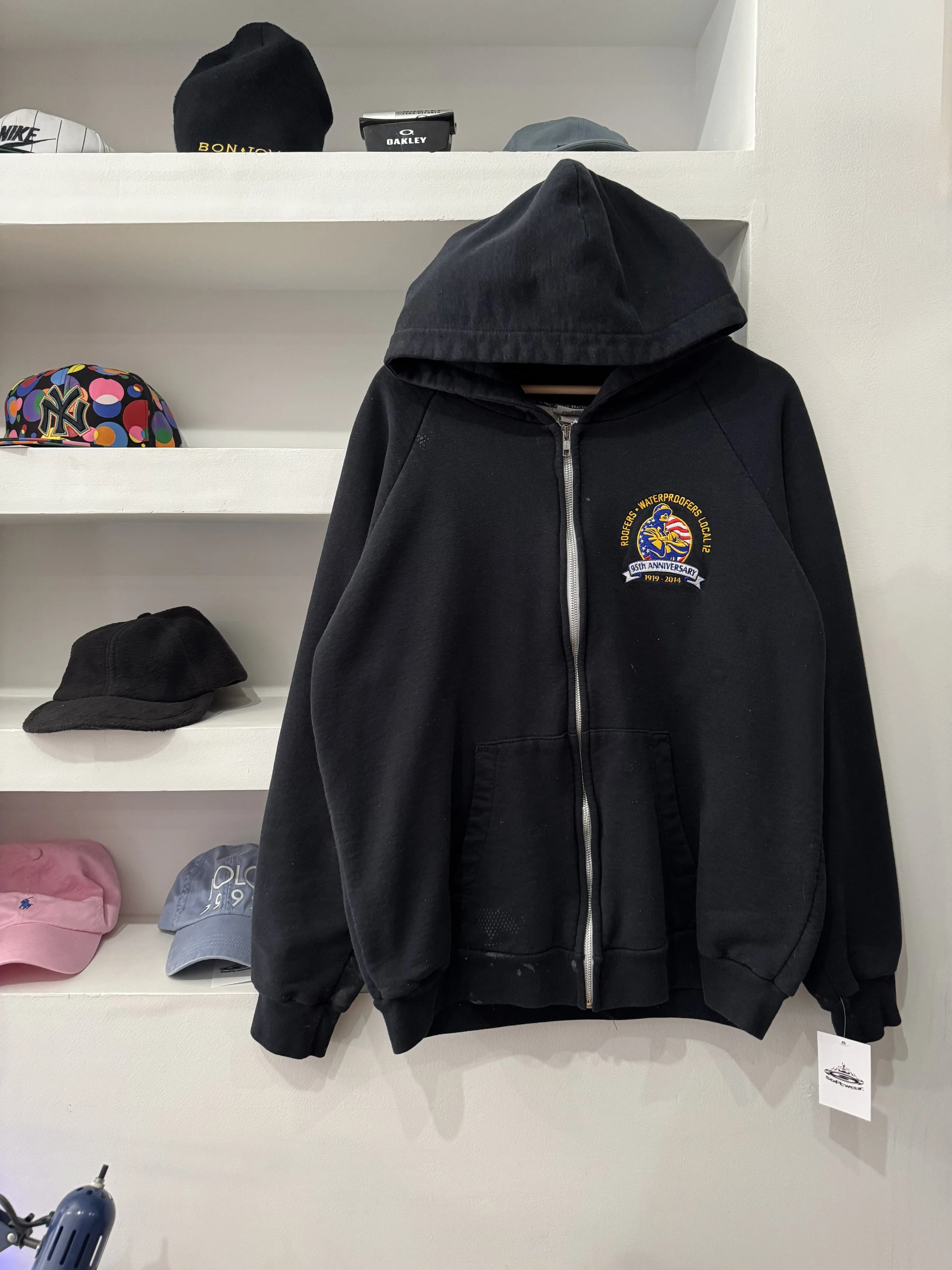 camber black thermal lined hoodie