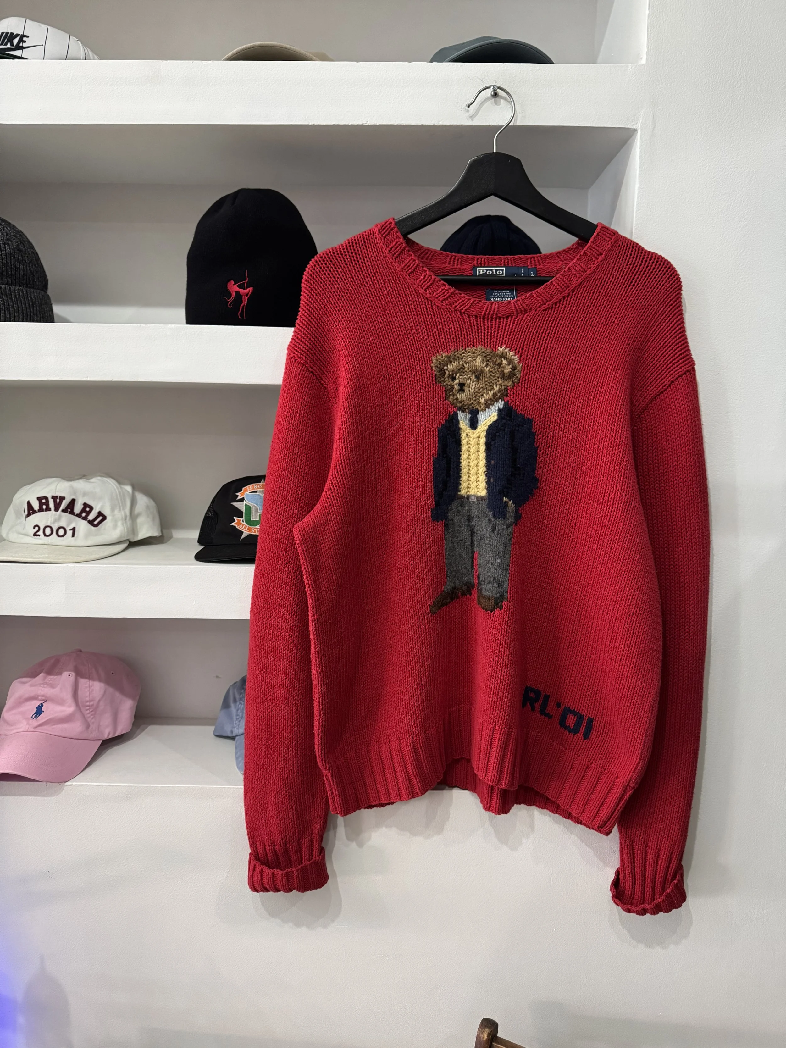 Polo Ralph Lauren Hand Knit Bear Sweater