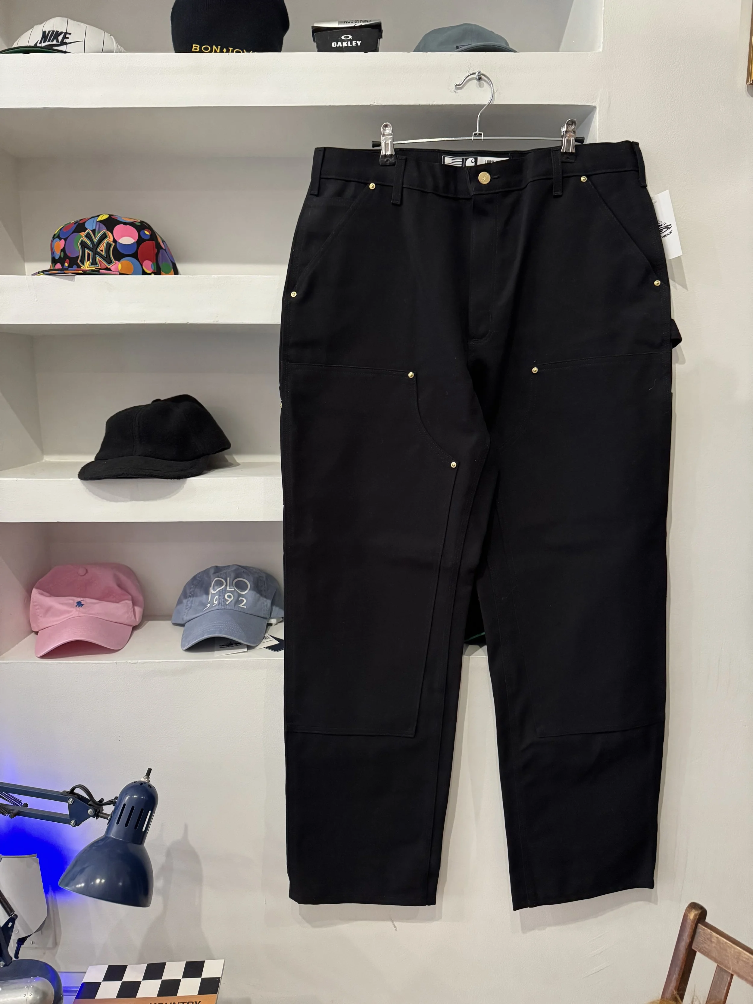 carhartt black double knee pants