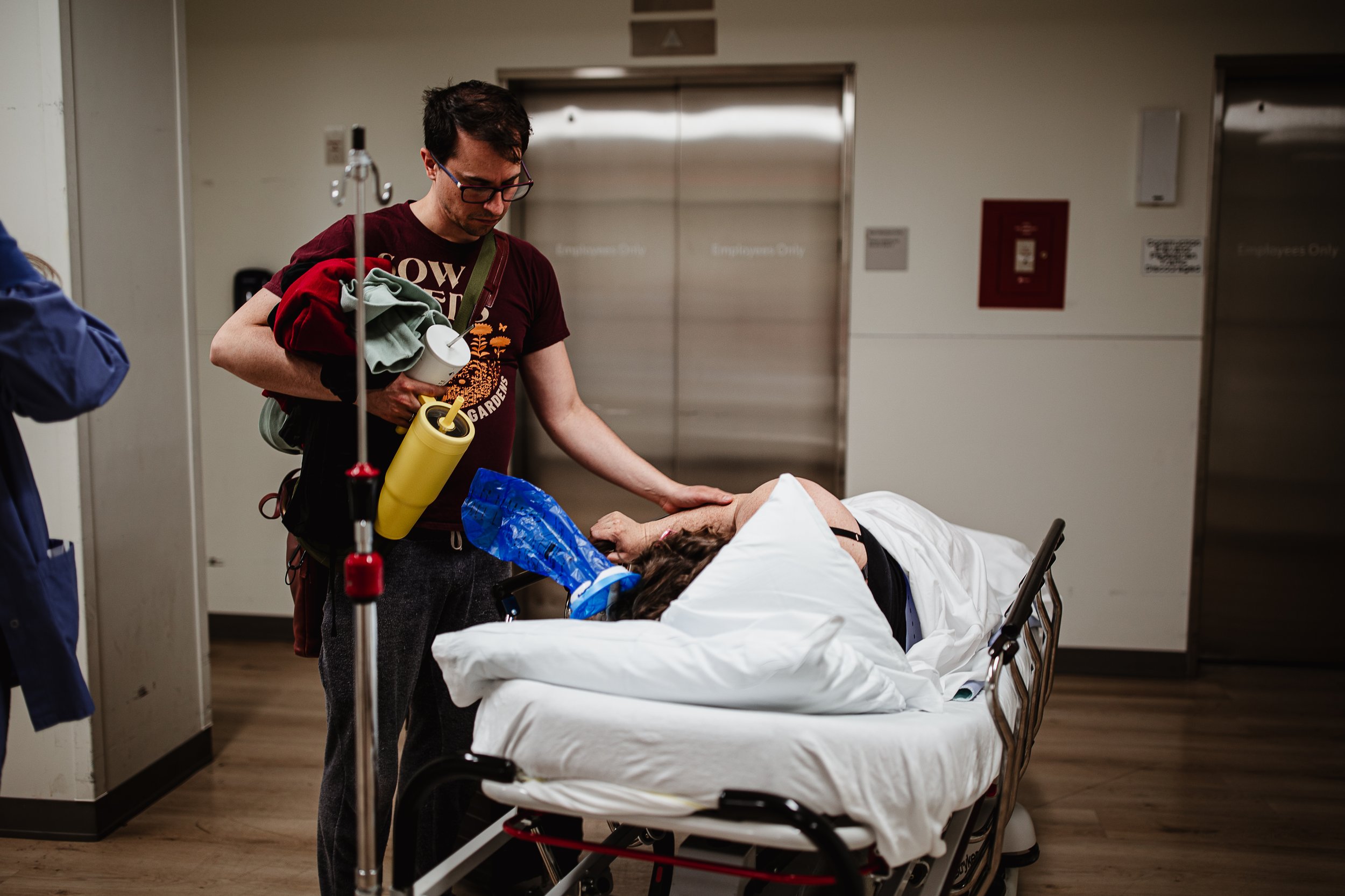 Elevator to the labor and delivery floor