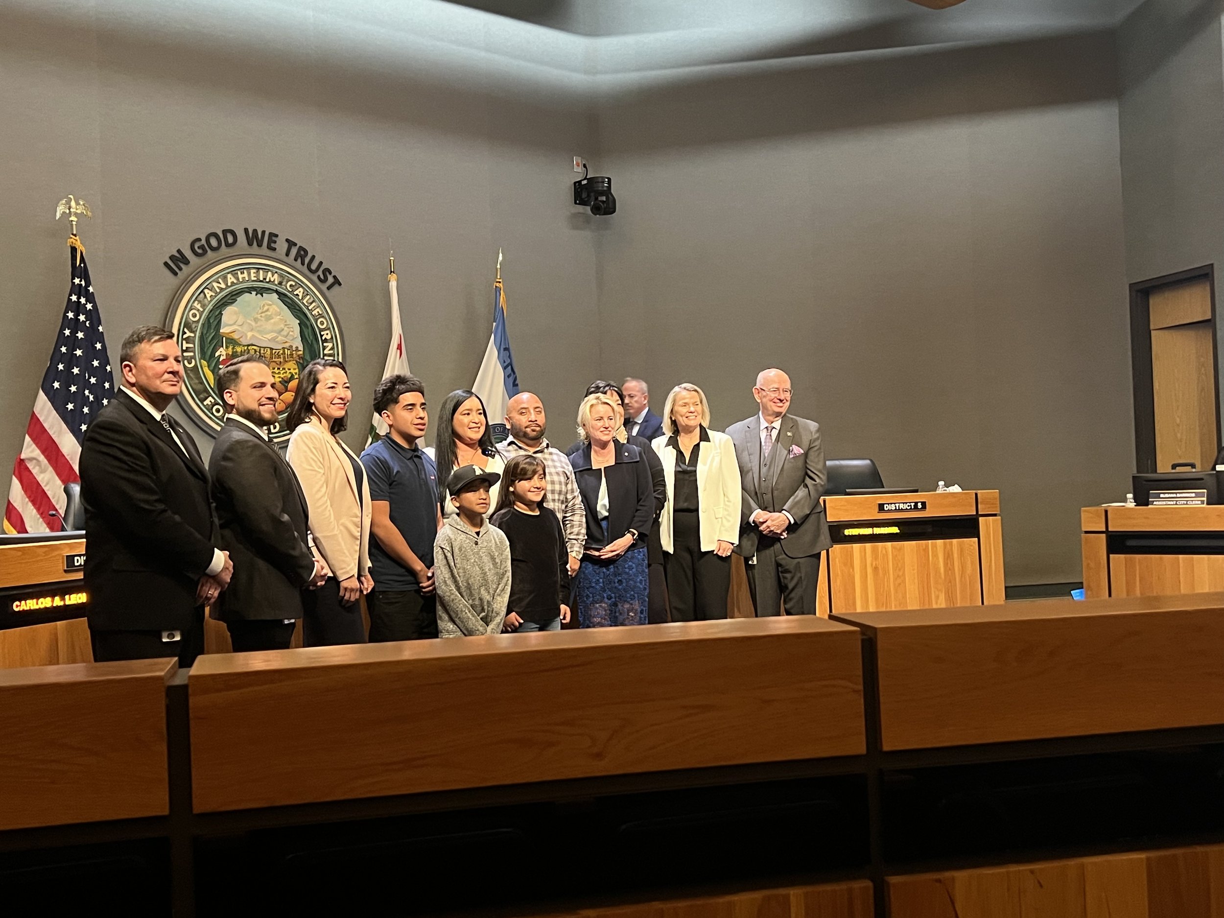 Recognition Award 02/2024 City of Anaheim