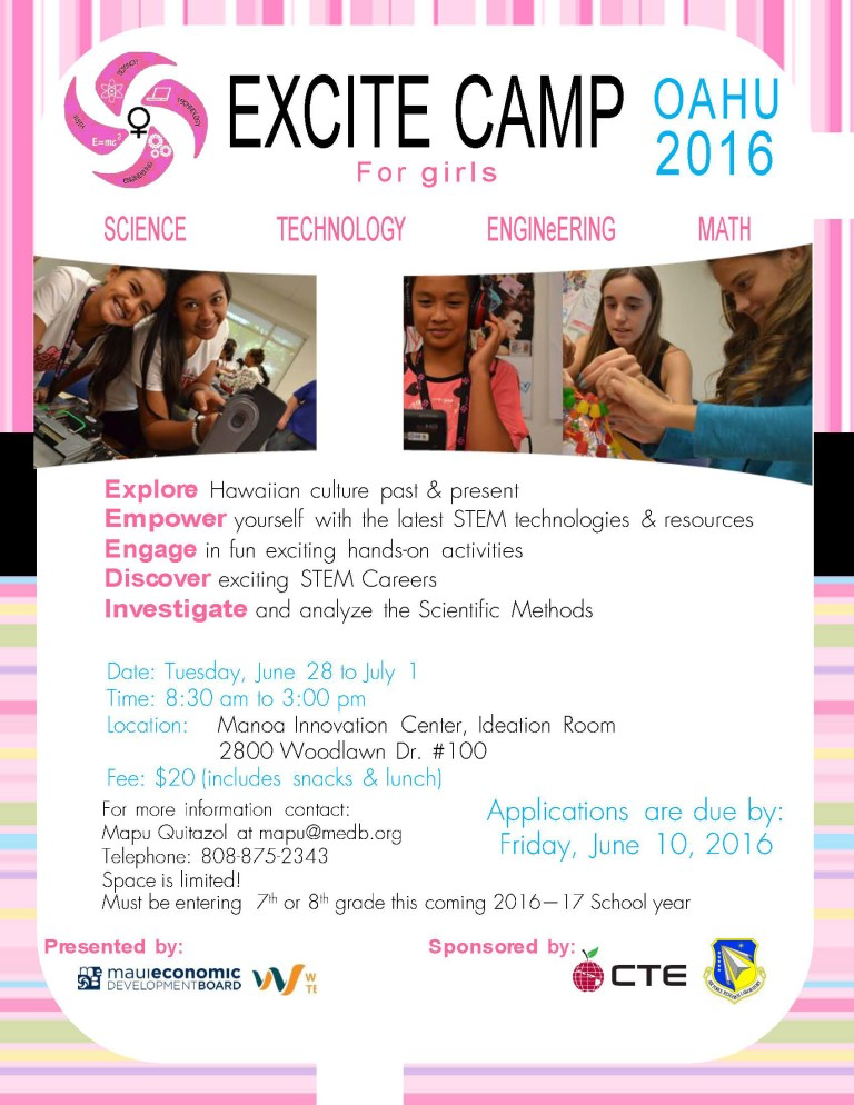  Excite Camp Oahu – June 28 – July 1