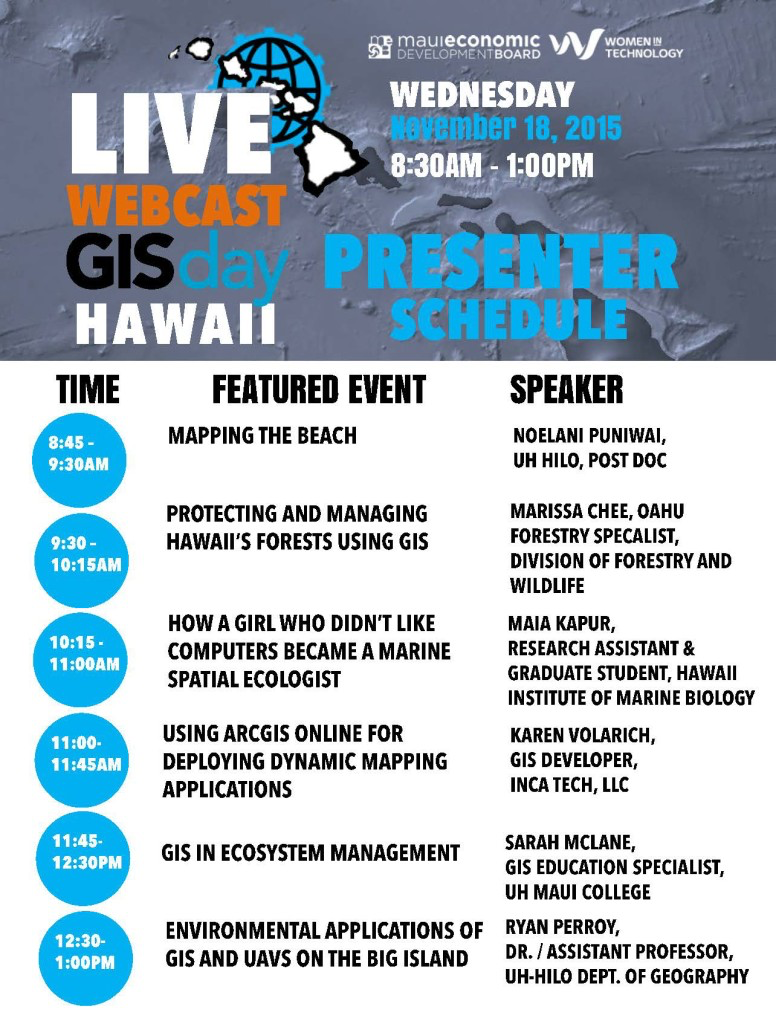 GIS Day 2015 Live Webcast
