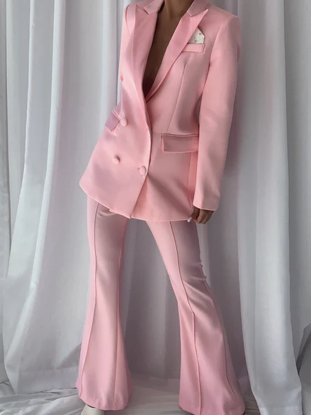 Rose Noir Blazer and Pants Set