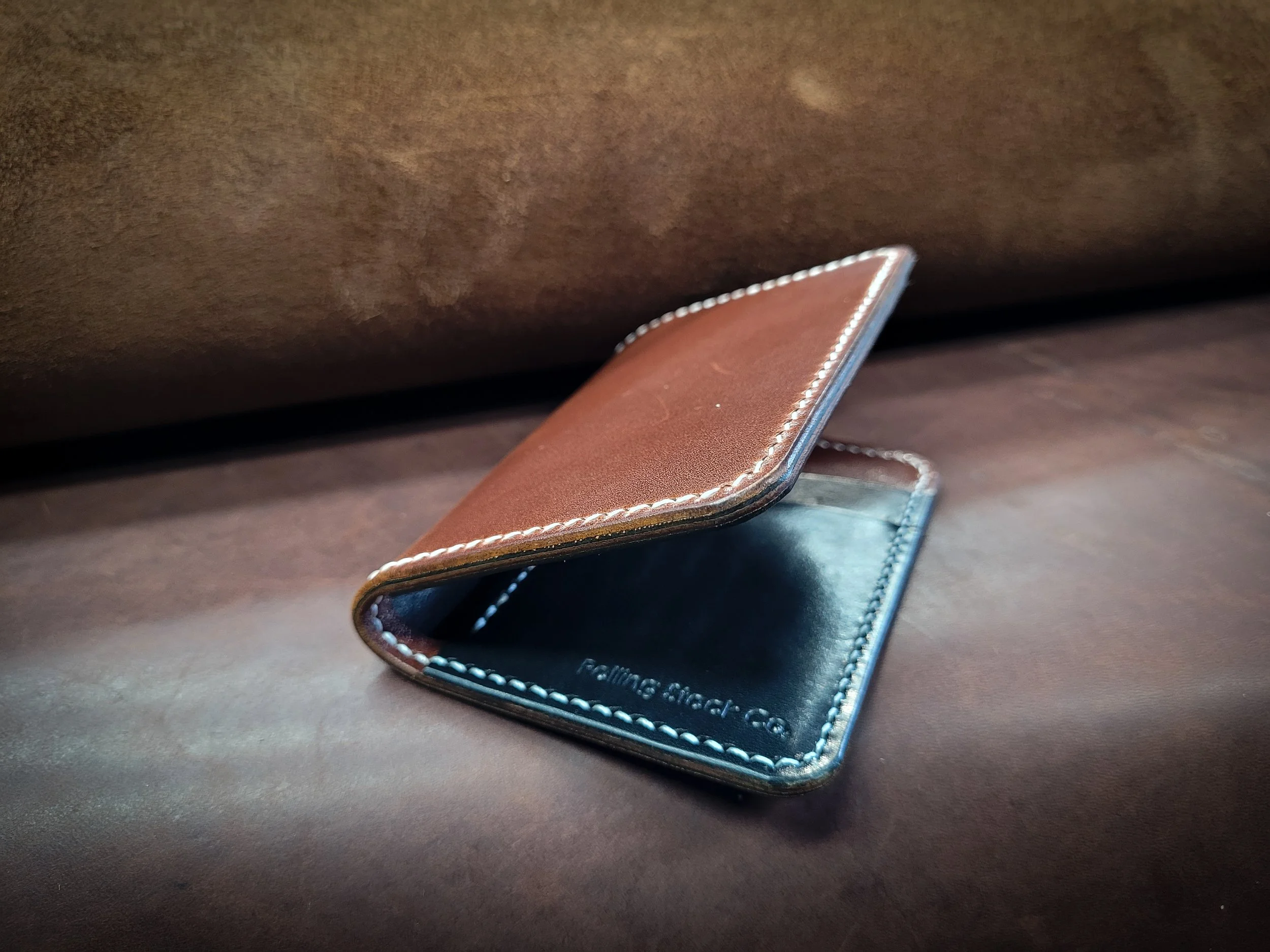 Mogul Wallet - Dark Brown Harness & Black