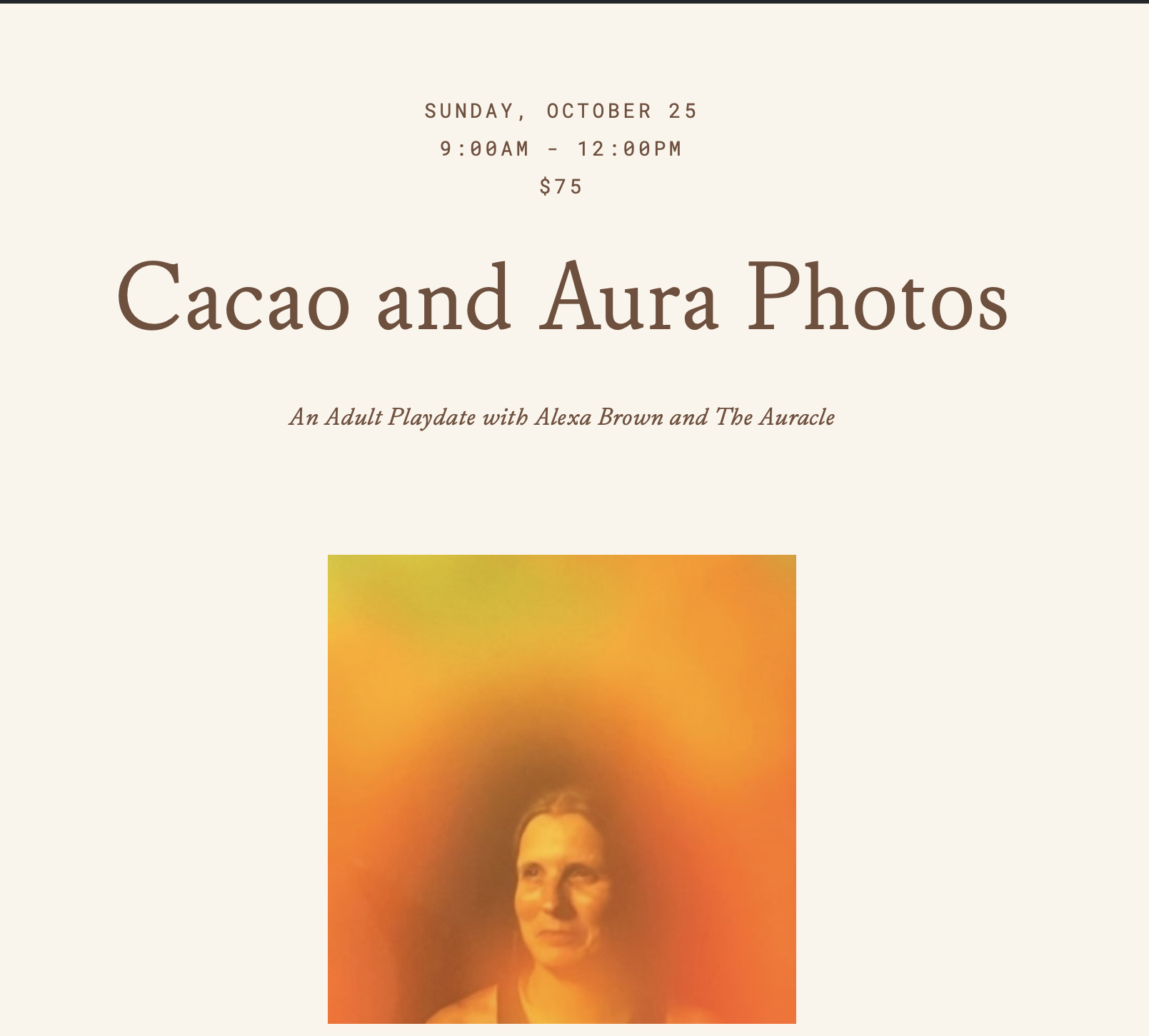 Adult Play Date: Cacao + Aura Photos