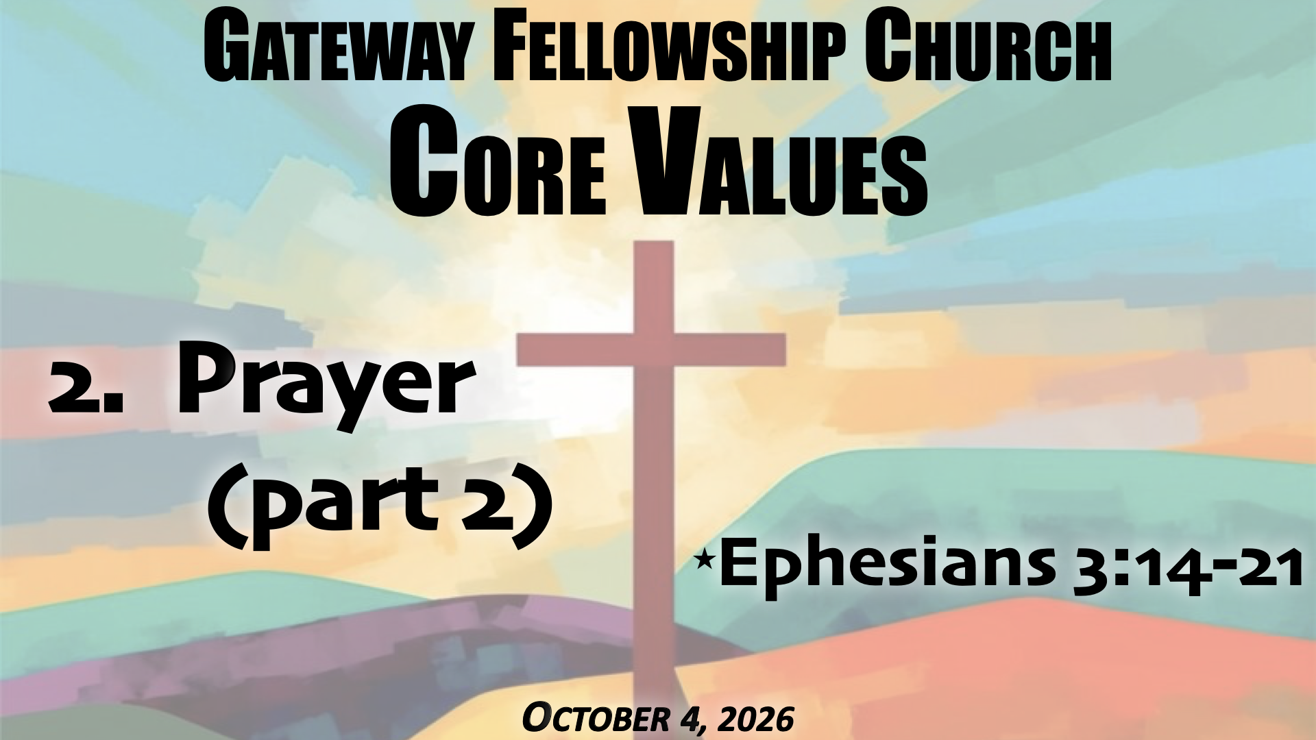 “Prayer-Part 2”~Ephesians 3:14-21