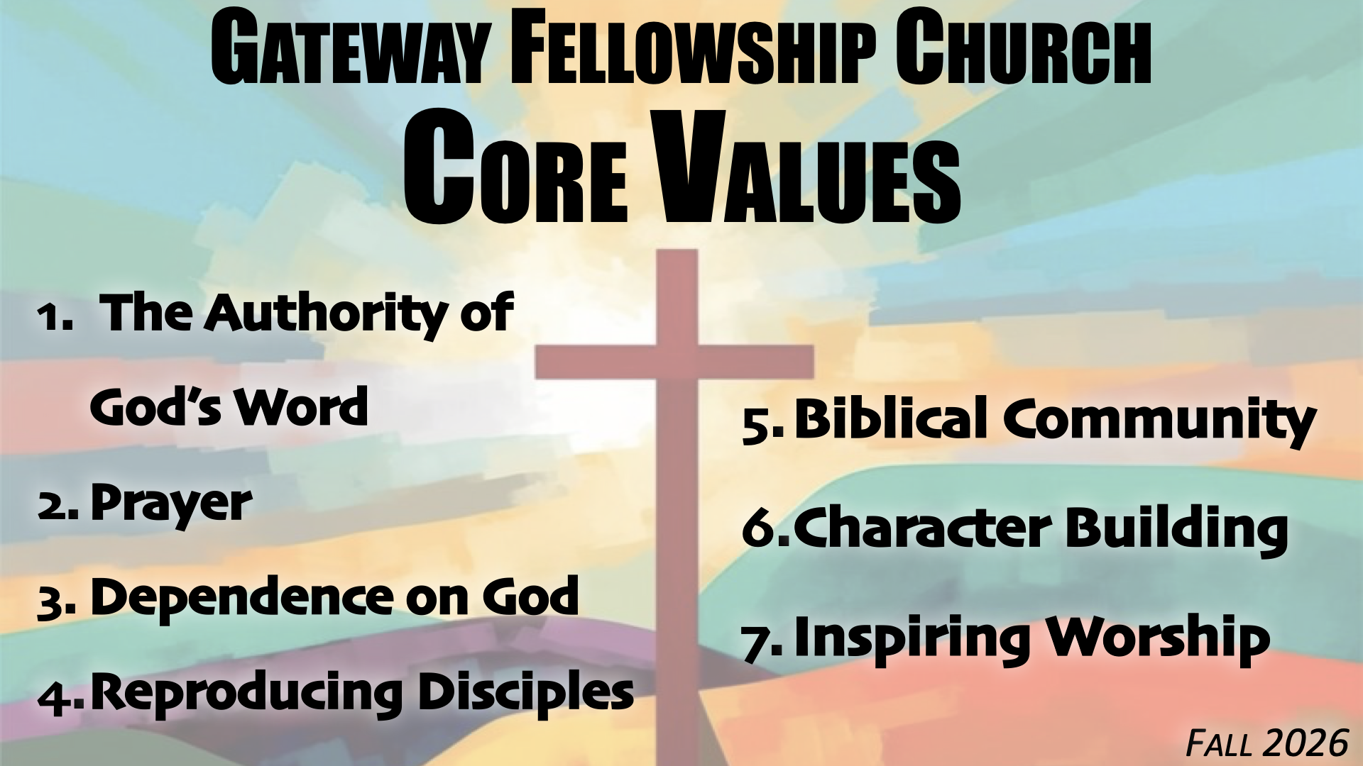 “Core Values: Dependence on God”~Psalms 50:12-15