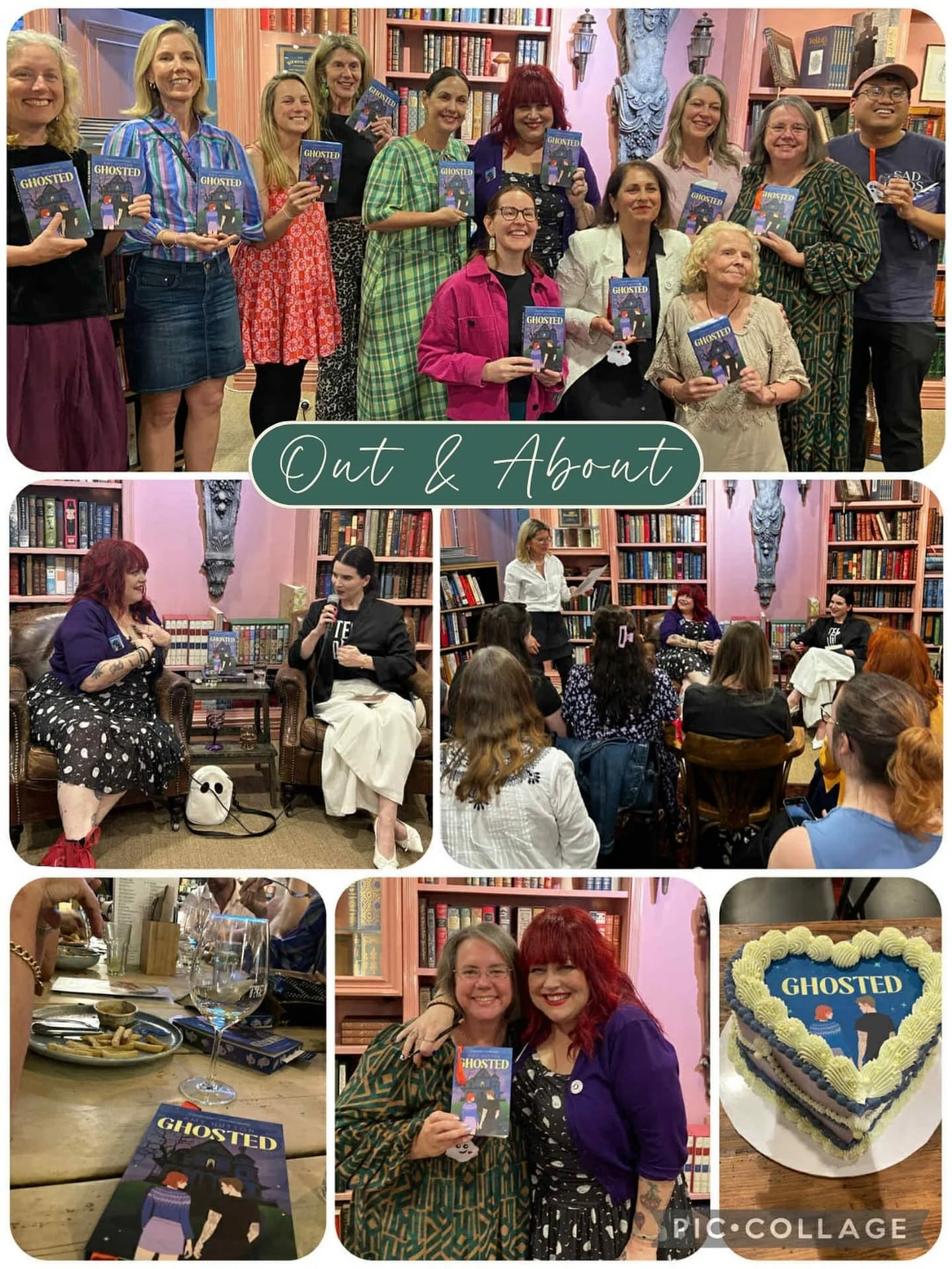 Spookily good launch last night at @harryhartog.mosman for @amyhuttonauthor &lsquo;s new novel, Ghosted. Some fabulous questions from facilitator @shae.reads and lots of love in the room from readers and the always wonderful writing community, includ
