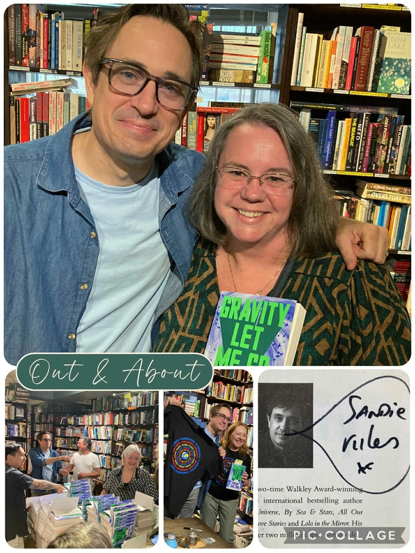 Thursday morning done right! Headed to @gertrudeandalice today to their book signing with @trentdaltonauthor , a man who is kindness and joy personified, wrapped inside an incredible storyteller. And, clearly a very intelligent man, when you consider