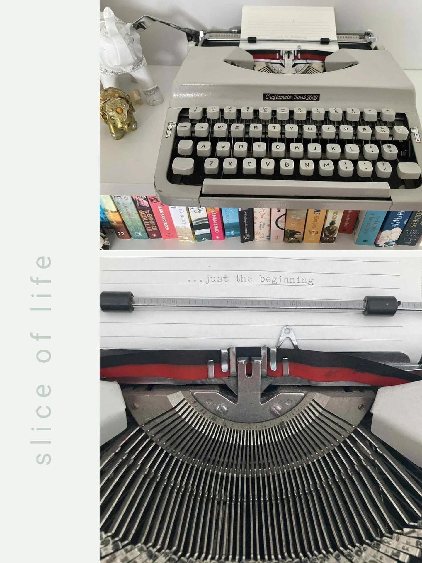 The latest edition to my library!!
A vintage typewriter, a gift from my writing friend @valeriekhoo 🥰 Thank you VK!
While she&rsquo;ll mostly be for decorative purposes (the typewriter, not Valerie!), I&rsquo;m thinking I might leave little notes to