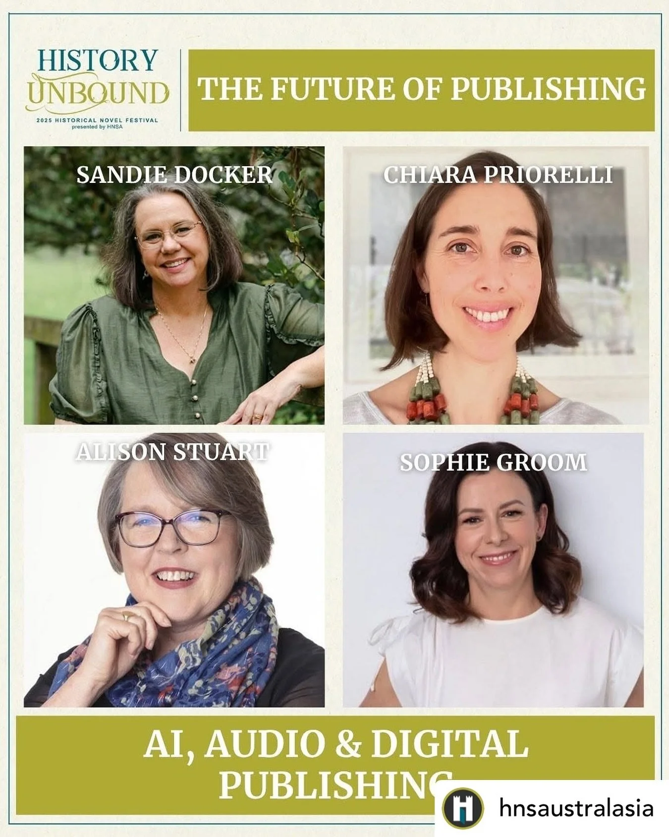 This will be such a great discussion at @hnsaustralasia History Unbound Festival. The whole weekend will be fabulous. Have you got your tix? Link in bio.
Get @reshare_app &bull; @hnsaustralasia 📅 Less than two weeks until the 2025 History Unbound Fe