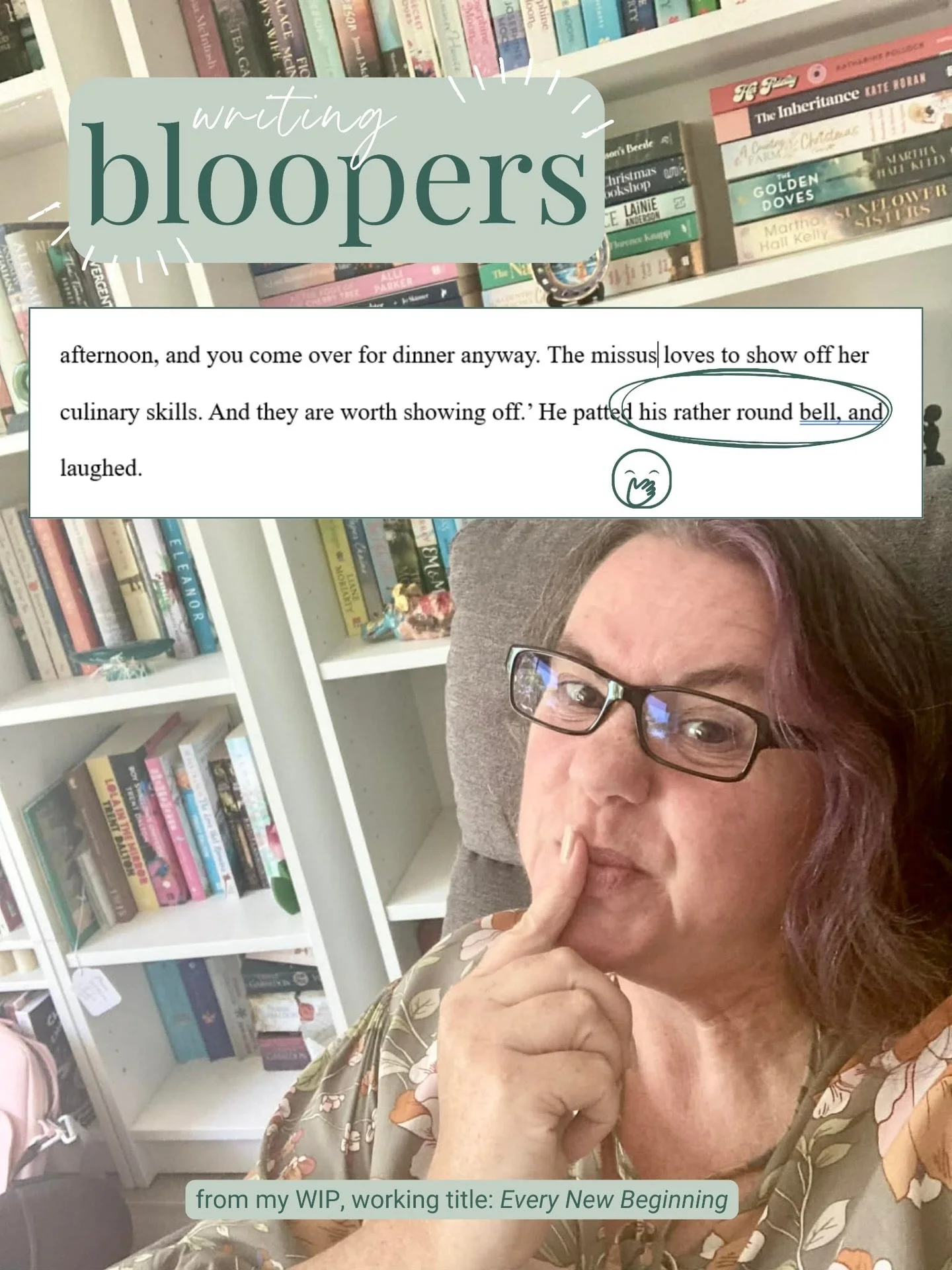 BELLY Sandie. He rubbed his round BELLY! 😳