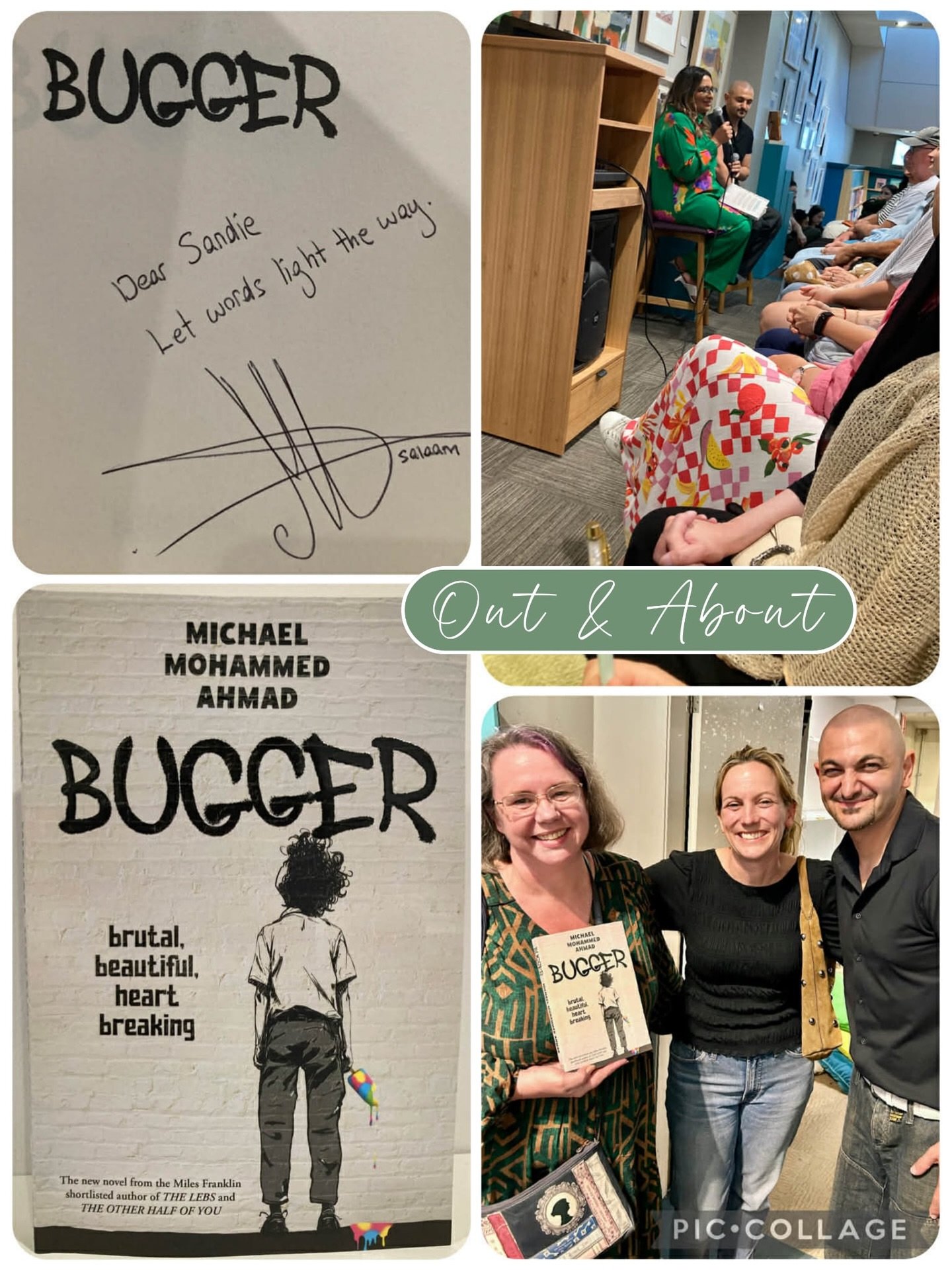 Last Thursday I was lucky enough to attend the launch of Michael Mohammed Ahmad&rsquo;s latest novel, Bugger, at @betterreadbookshop  launched by @mehreenfaruqi . What an honour to sit in the same room as this man who writes and speaks with such raw 
