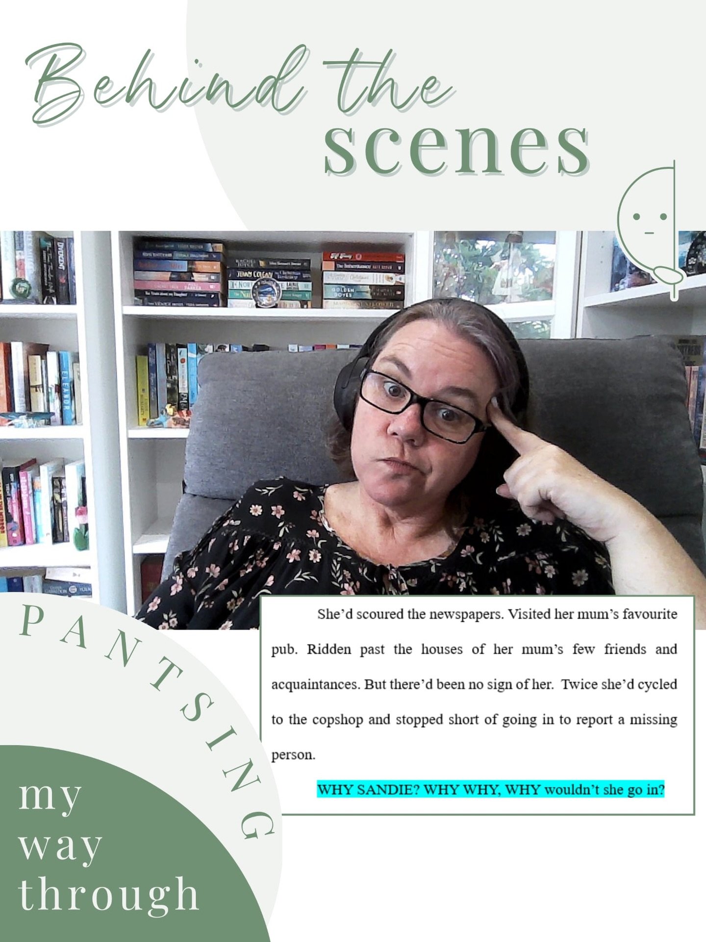 When you&rsquo;re a notorious pantser (someone who doesn&rsquo;t plan their novels, but &lsquo;flies by the seat of their pants&rsquo;), and you&rsquo;re still getting to know your characters and the story, it is not uncommon to leave highlighted, sh