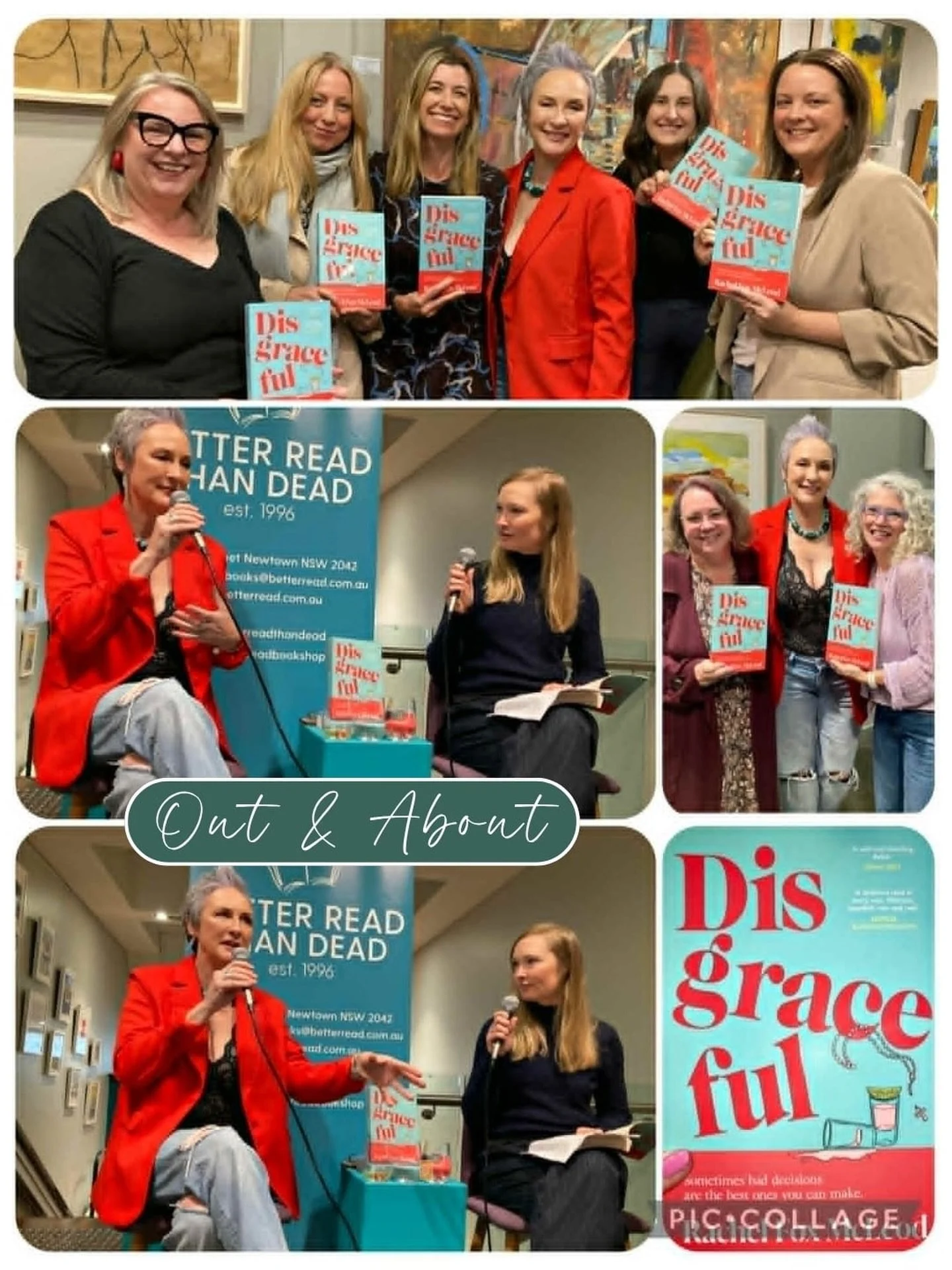 A lovely event last night celebrating the release of @therealzerofox &lsquo;s new novel, Disgraceful, at @betterreadbookshop , interviewed beautifully by @pipdrysdale . In amongst the many laughs were moments I felt truly seen, and I suspect this boo