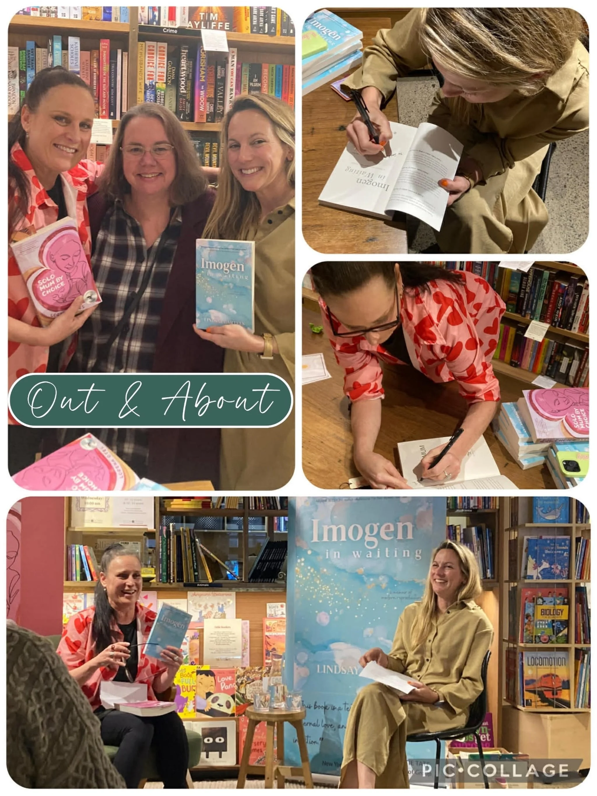 Double the joy yesterday when I headed up to @bookoccino to hear @lindsaybartels_ and @lorenaotes talk about their respective memoirs, Imogen In Waiting, and Solo Mum By Choice. A heartfelt and warm discussion from two beautiful souls who&rsquo;ve wr
