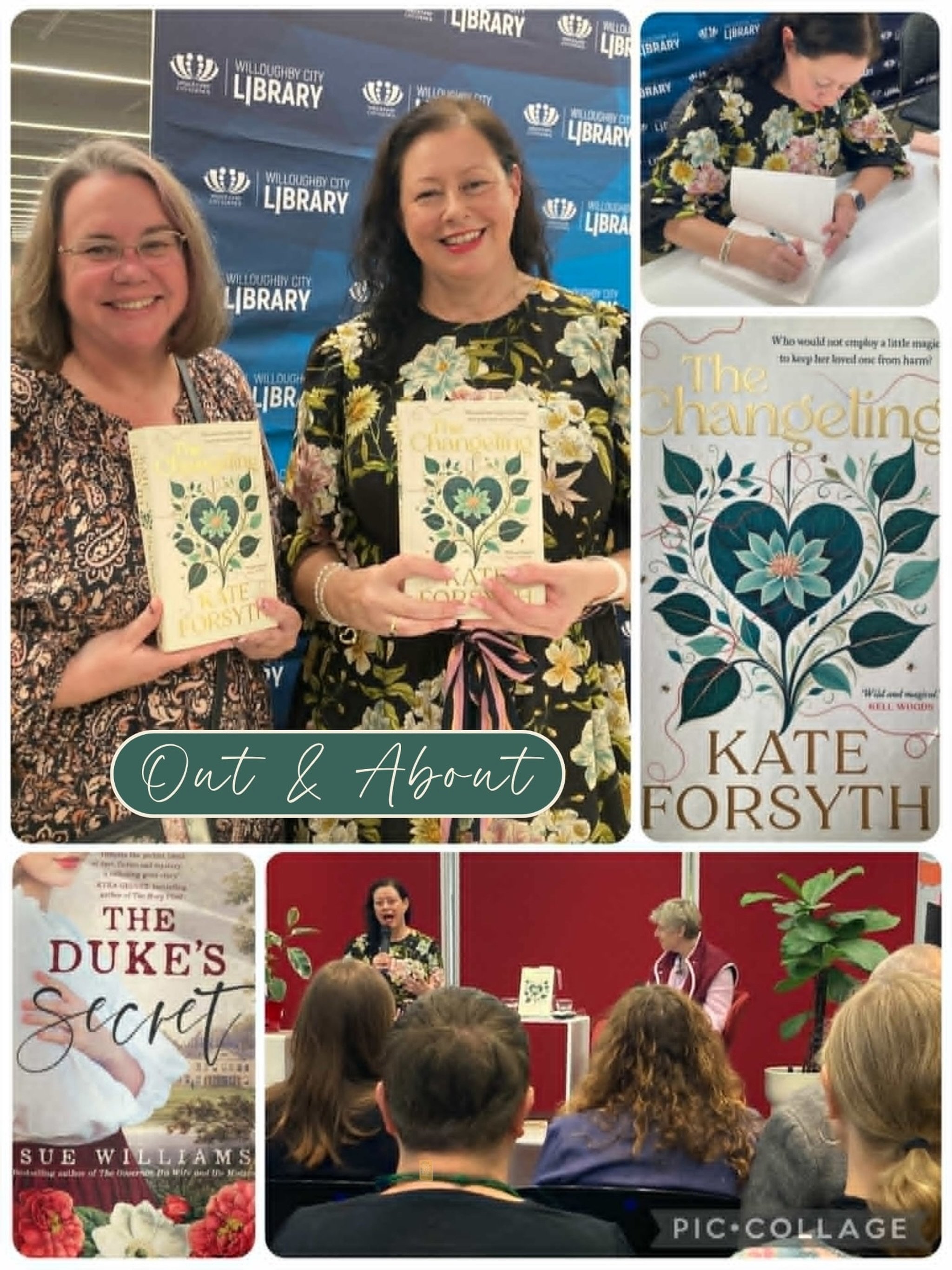 On Sunday I had the joy of attending the amazing @kate_forsyth_ &lsquo;s talk at the @willoughbycitylibrary festival, about her new novel, The Changeling. Kate is one of the most intelligent, lovely humans I know, and it&rsquo;s always fascinating li