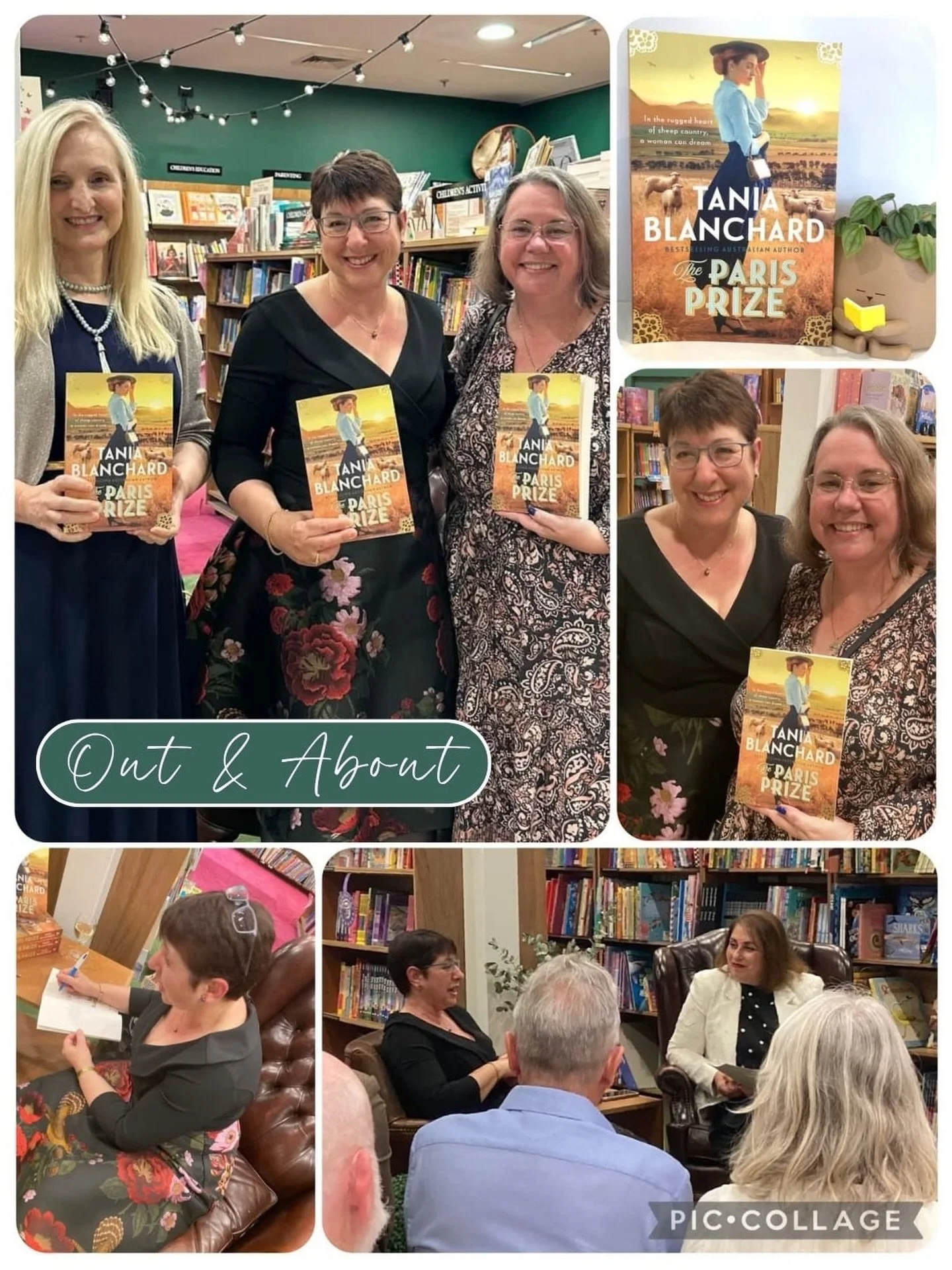 What a joy to attend the launch of @taniablanchardauthor &lsquo;s gorgeous new novel, The Paris Prize, last night at @bookfacestores St Ives, hosted by @claudinetinellis . A fascinating discussion in a room filled with love. And I got to sit with the
