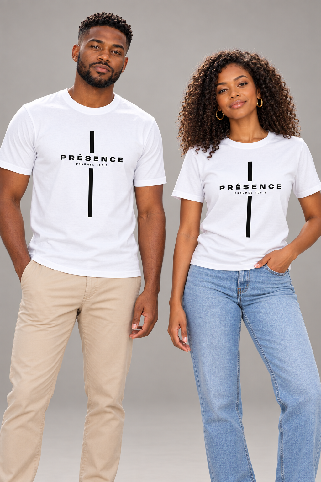 Duo en t-shirts PRÉSENCE.png