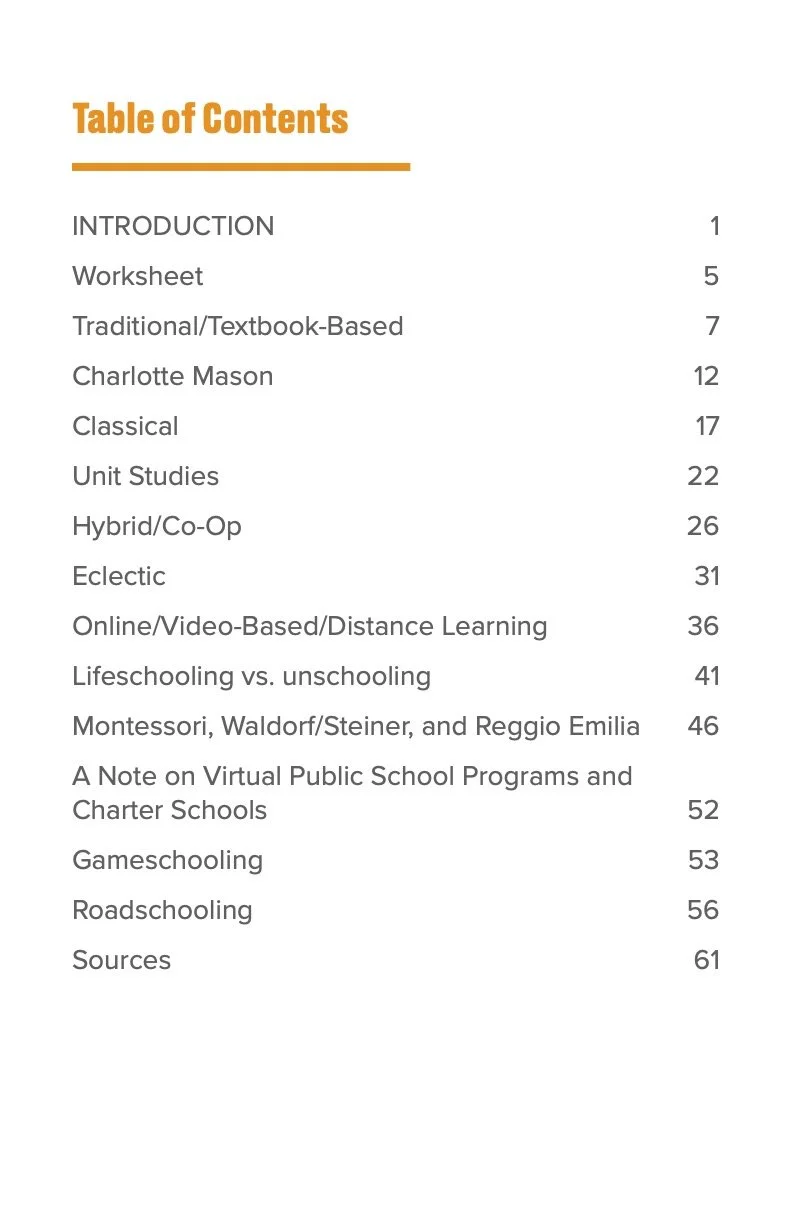 Homeschooling Methods eBook - 2026 Table of Contents.jpg