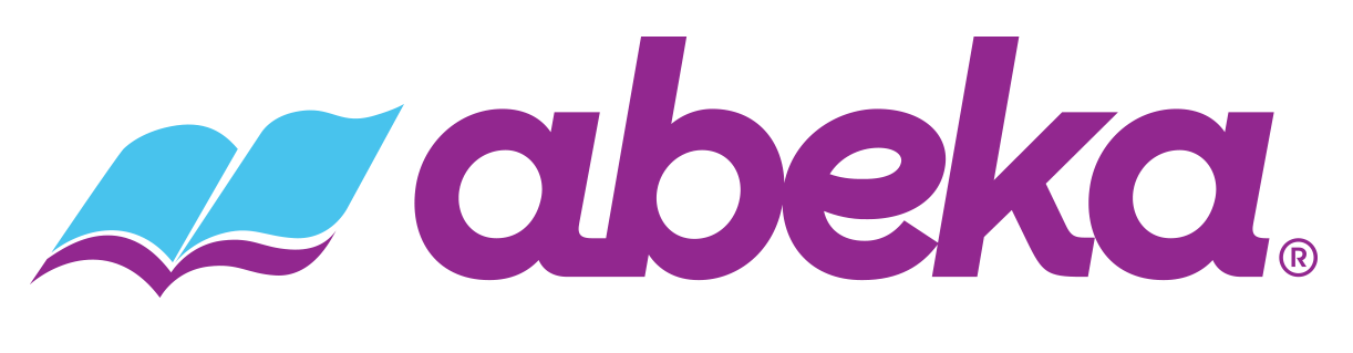 Abeka logo with an open book graphic