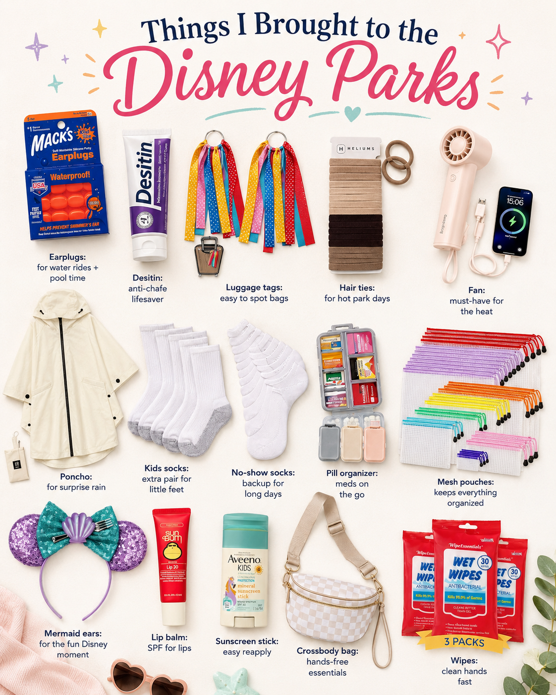 Things I Brought to the Disney Parks: My Real-Life Park Bag Essentials