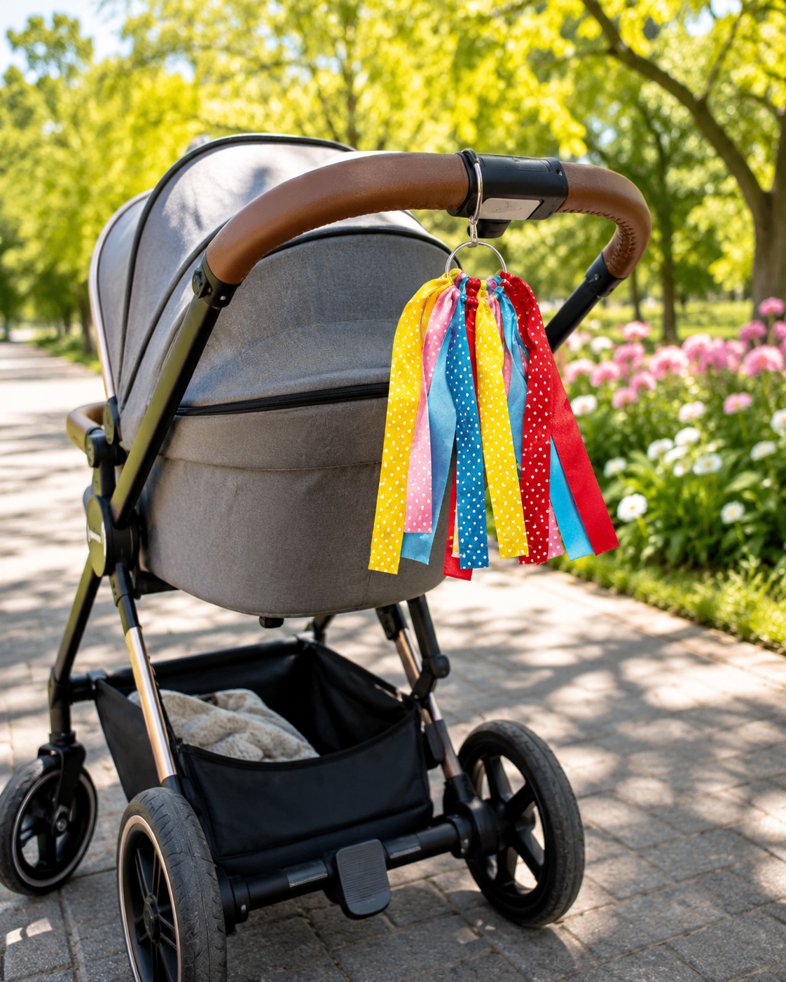 stroller with ribbon Identifier