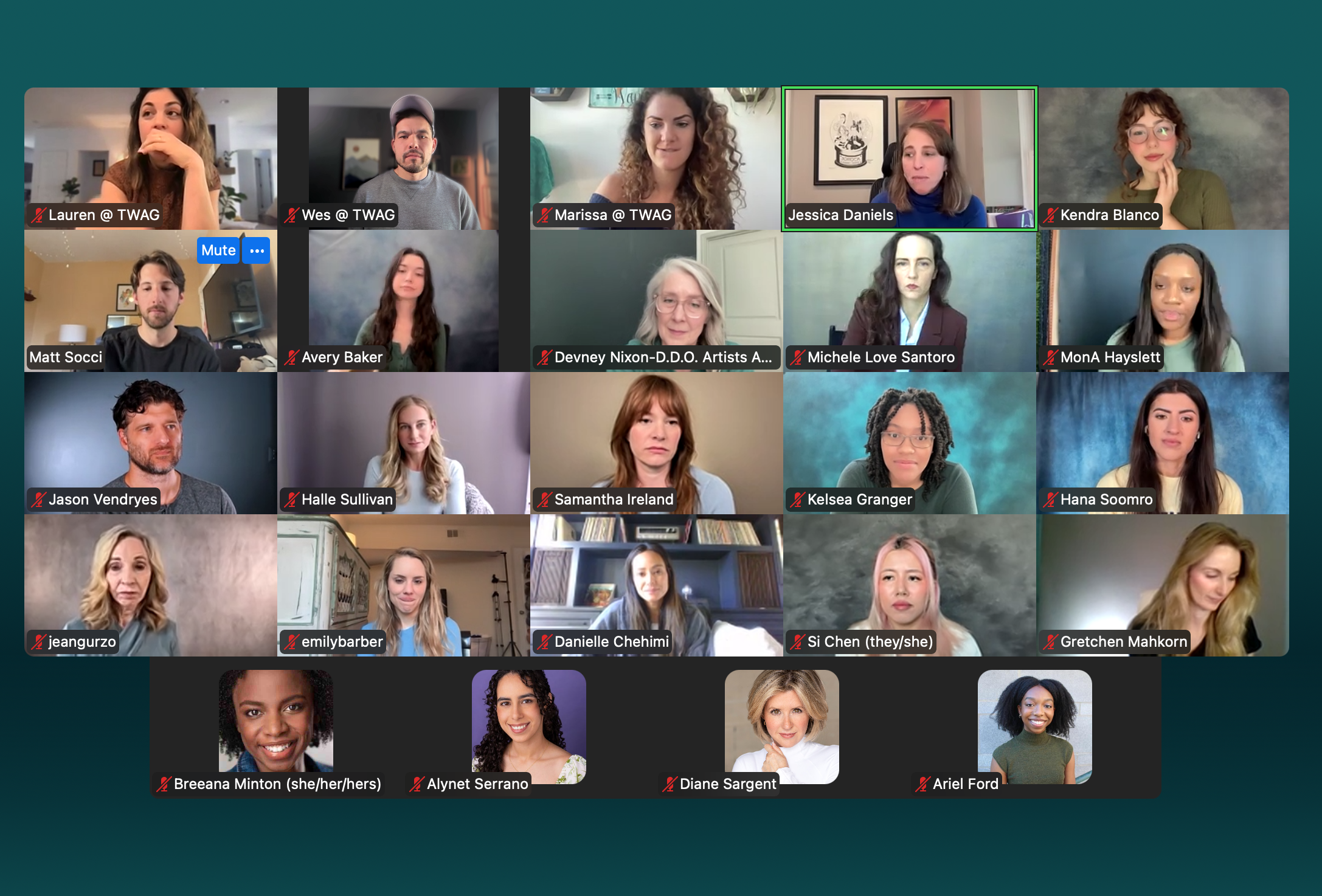 community, group of students together over zoom