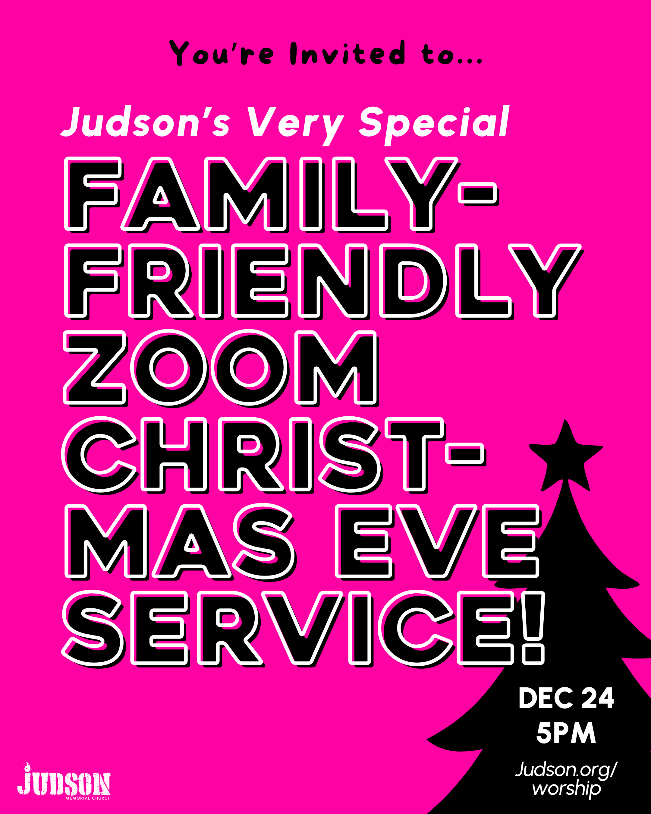 Judson's Very Special Family-Friendly Zoom Christmas Eve Service