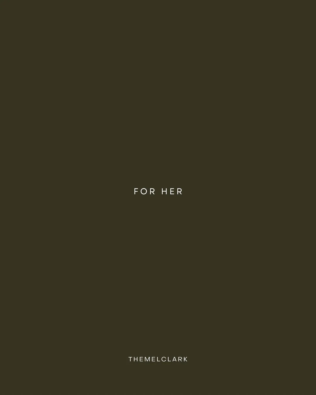 The For Her Method &mdash; By Mel Clark
Consistency over intensity.
Devotion over discipline.
Where fitness becomes self-trust.

The For Her Method is an 8-week guided experience for women who are ready to come back to themselves through daily moveme