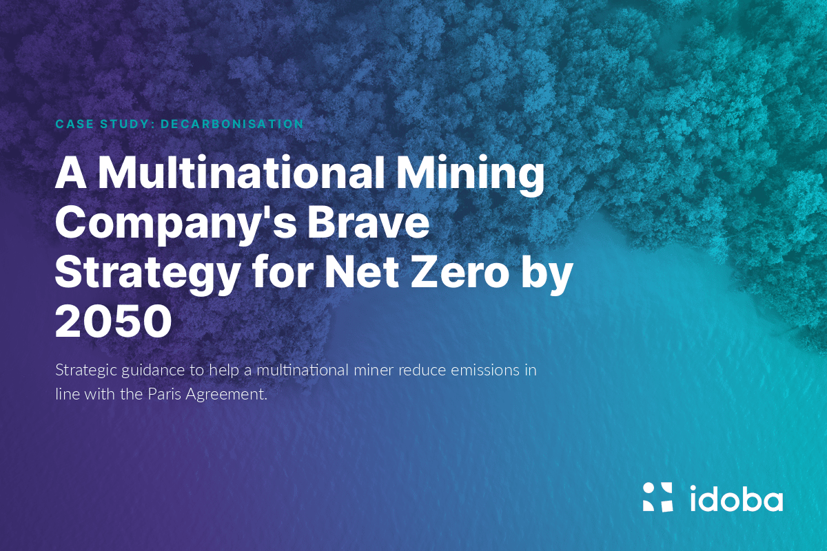 A Multinational Mining Company’s Brave Strategy for Net Zero by 2050