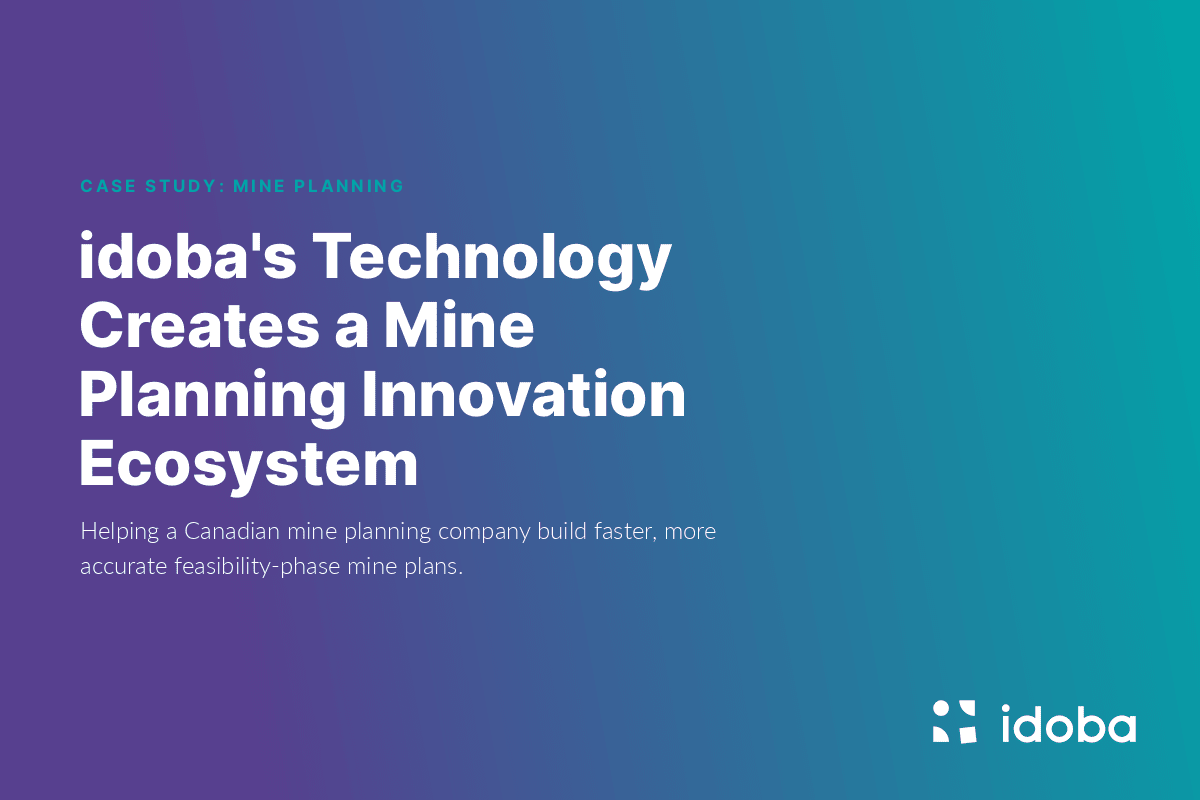idoba’s Technology Creates a Mine Planning Innovation Ecosystem