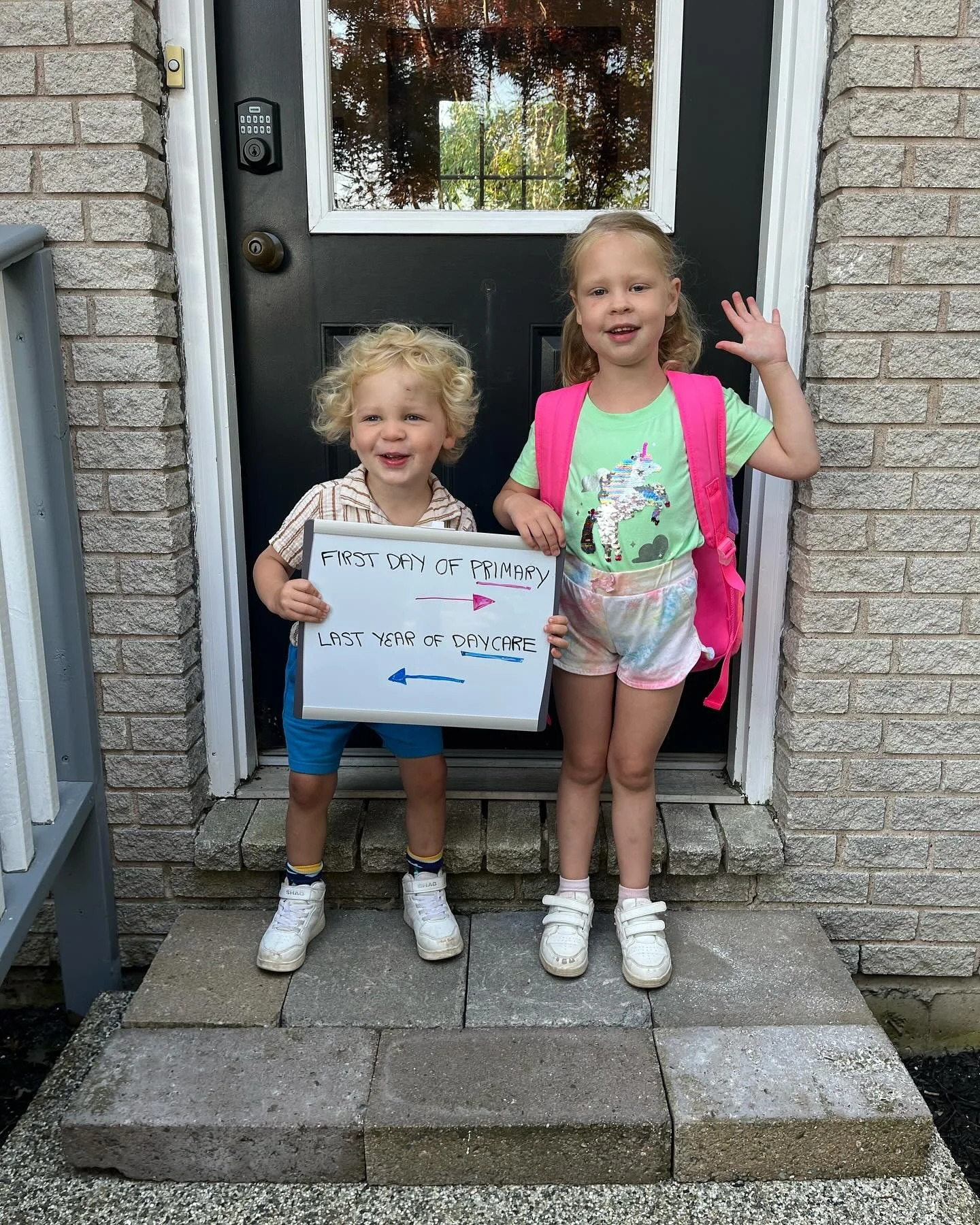 A week late on this post but needless to say a lot happened last week and we are grateful to be here celebrating our kiddos in these big milestones 💜💛