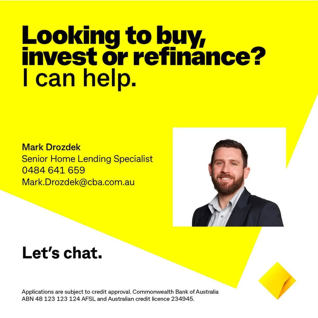 ark Drozdek - Commbank Mobile Lending Specialist 