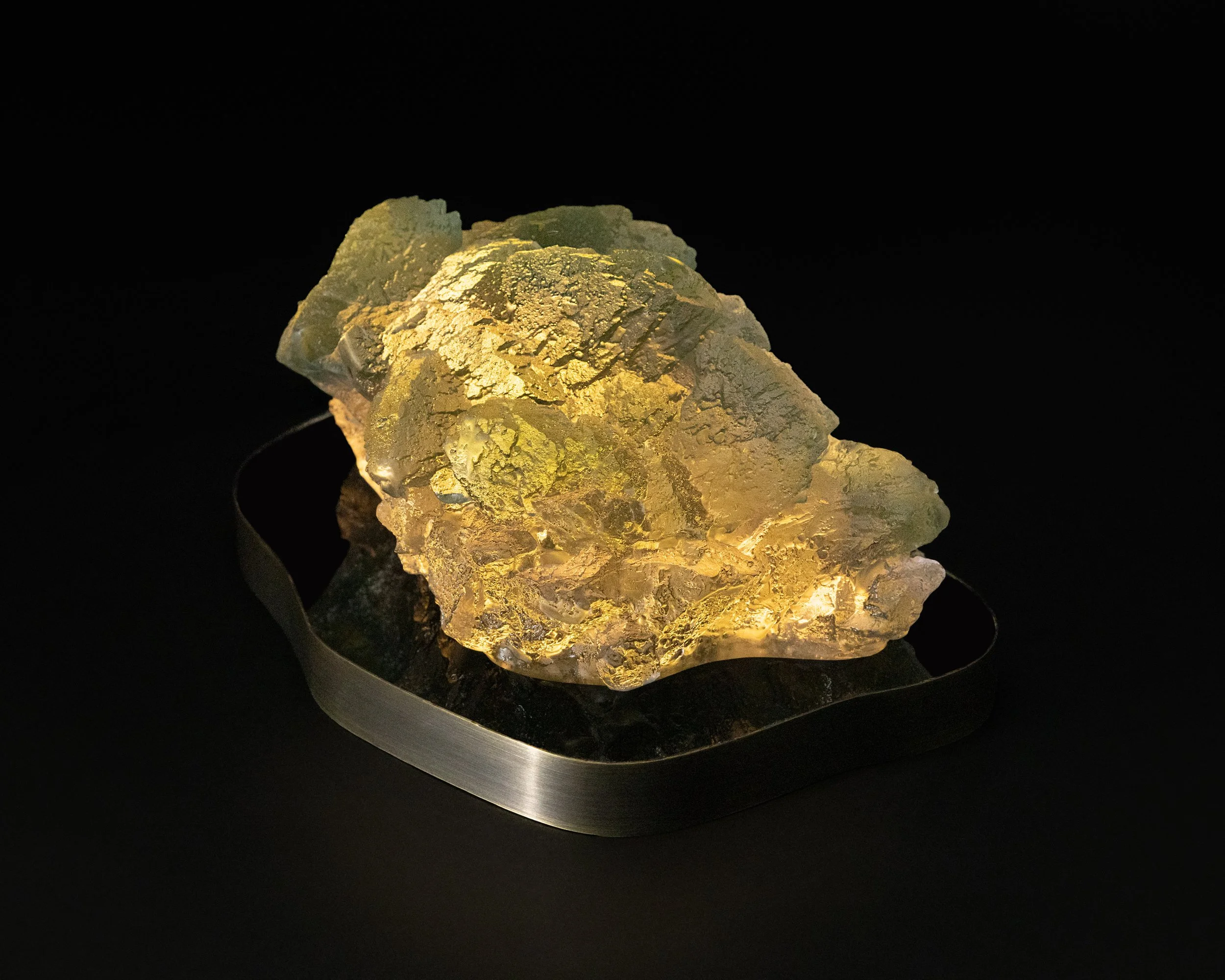 Trona in color. 9x6x4.5". Cast glass, acrylic, brass. 2026.