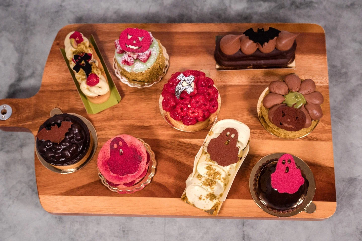 Happy Halloween! Trick or treat at your local Cannelle and pick up one of our festive Halloween-decorated pastries &mdash; handcrafted, a little spooky, and perfectly sweet.