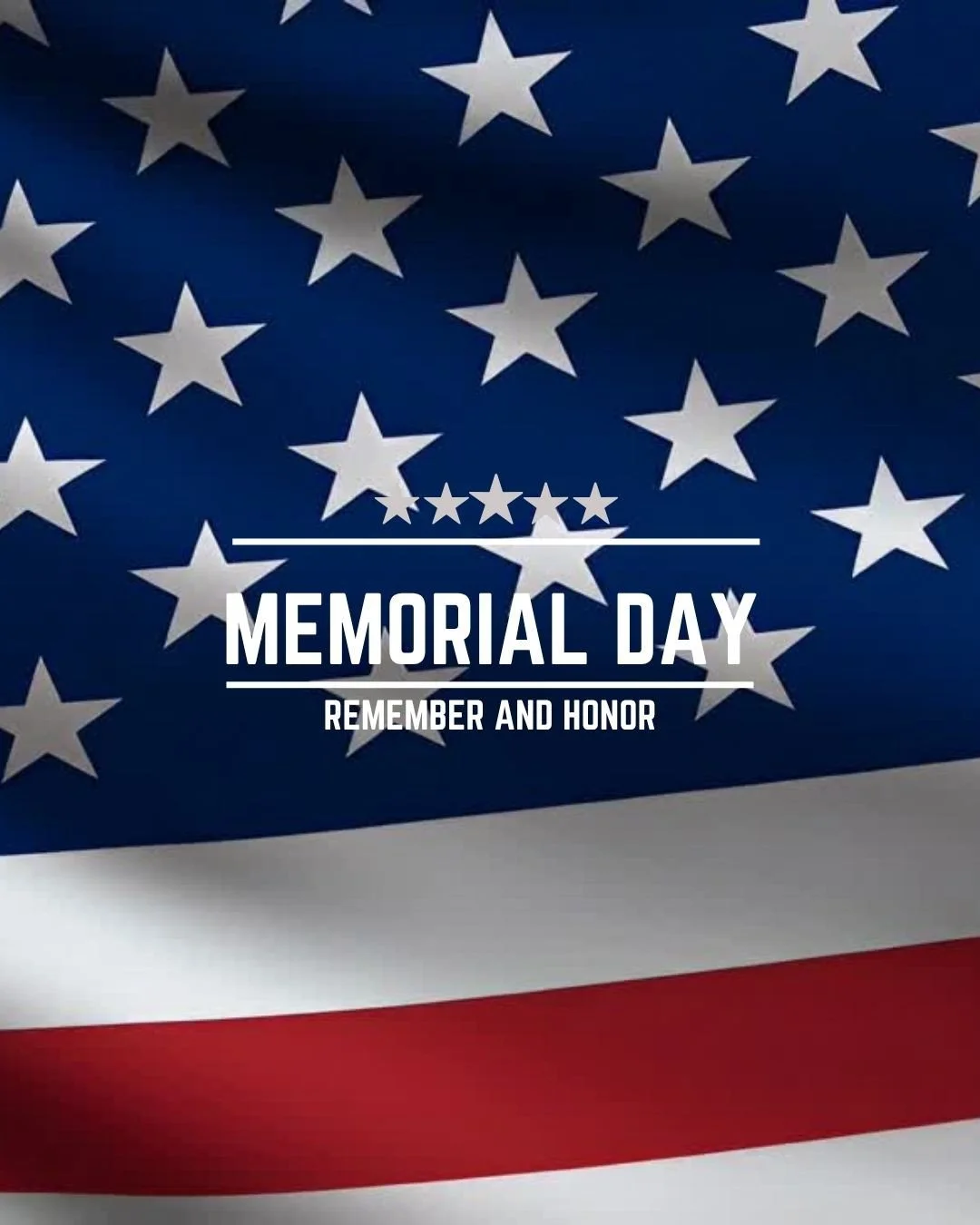 We are closed this Memorial Day. We wish you a meaningful and peaceful Memorial Day. May we always remember and appreciate the sacrifices made for the freedoms we enjoy today.