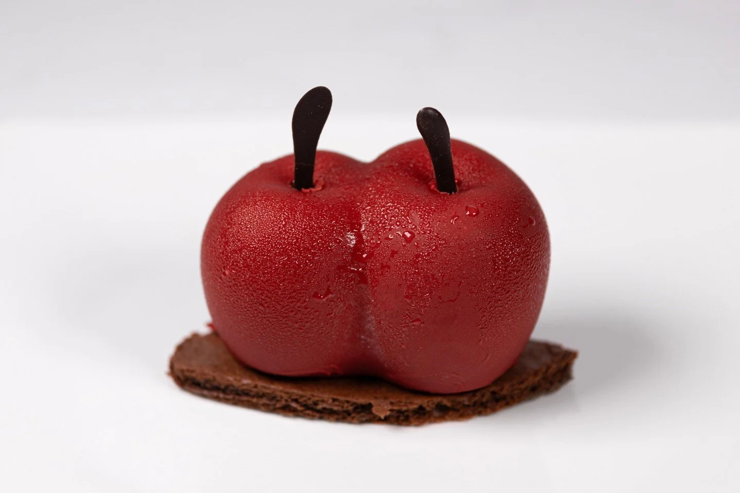 It is National Cherry Dessert Day today and what better to celebrate with than the MK Cherry. A newer addition to the MK line featuring a soft chocolate whipped ganche, chocolate biscuit, cherry creamo, and Kirsch.